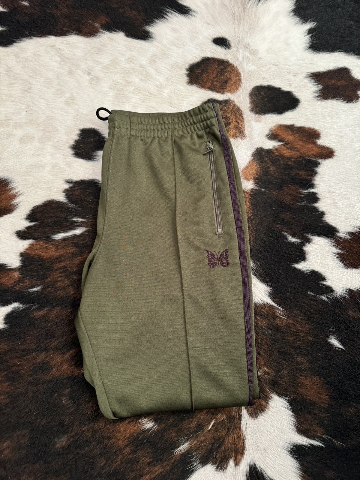 Needles Olive Green Track Pants Size US 32 / EU 48 - 2 Thumbnail