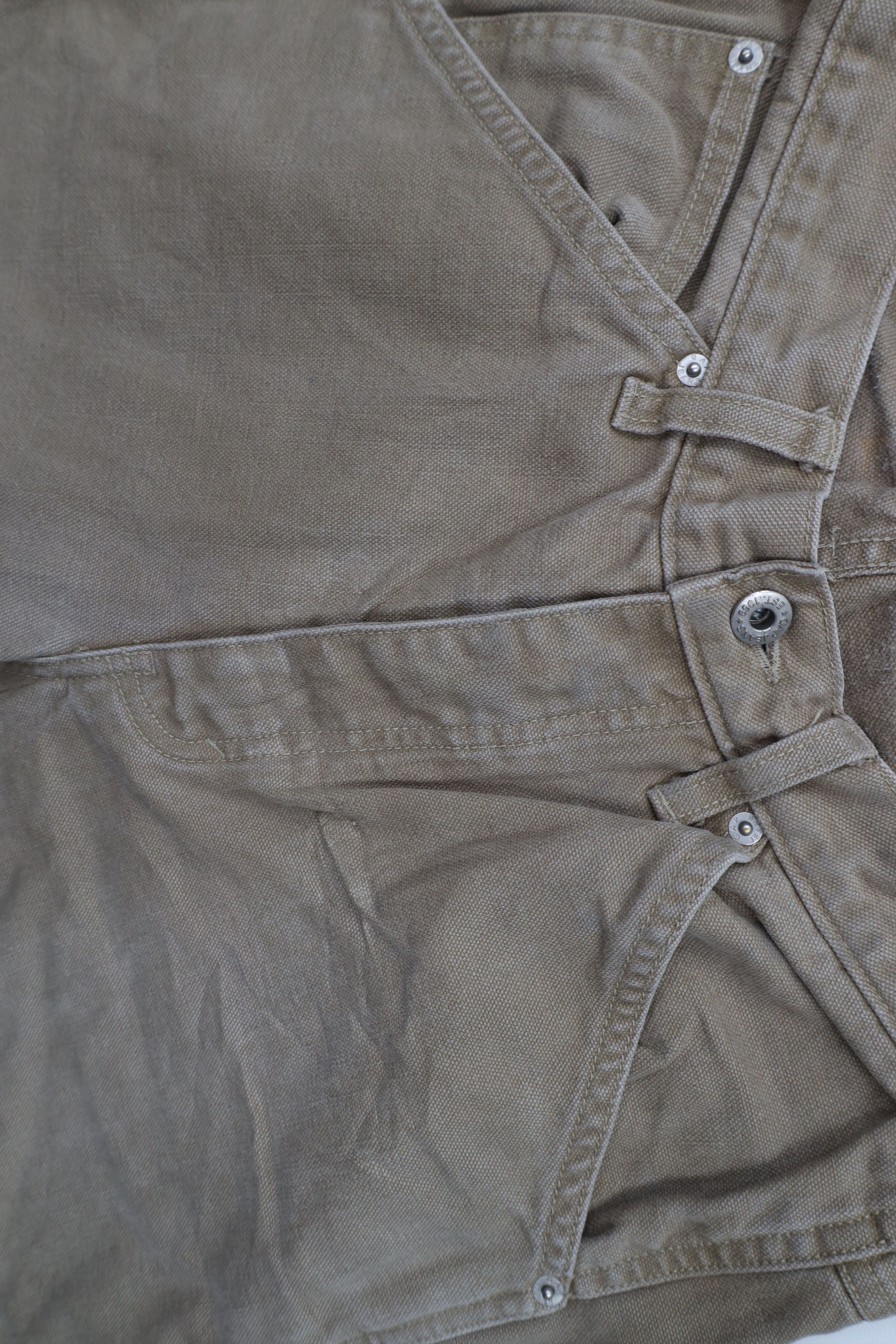 Gap × Vintage Vintage 90s Y2K Gap Miner Double Knee Wide Leg Canvas Jeans Size US 30 / EU 46 - 6 Thumbnail