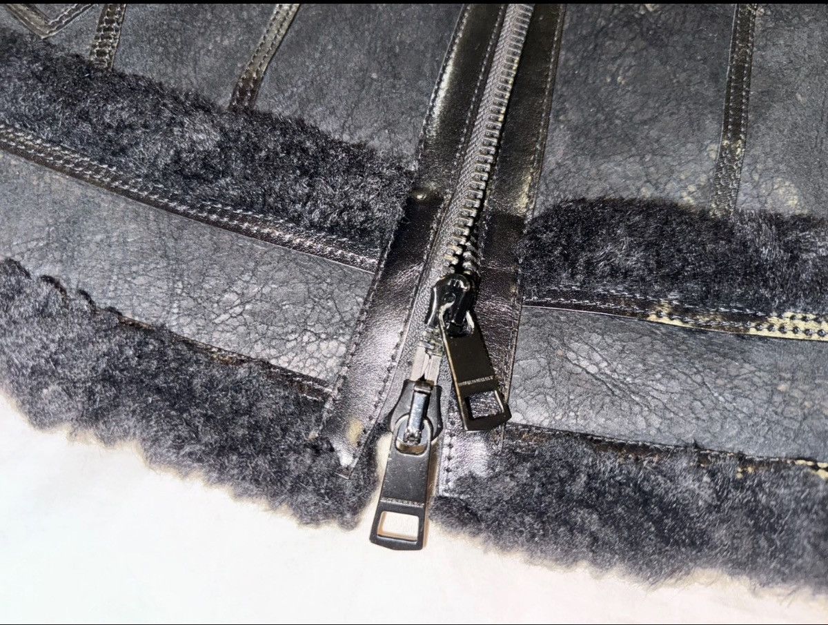 Burberry Prorsum Burberry Prorsum Shearling Biker Jacket Black Size S / US 4 / IT 40 - 9 Thumbnail