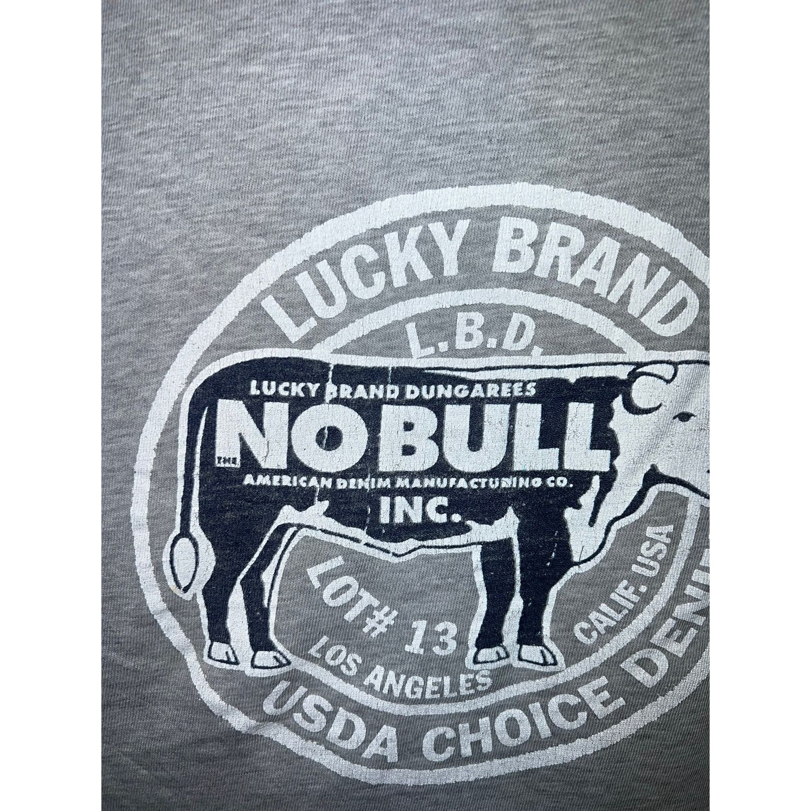 Lucky Brand Y2K Lucky Brand Dungarees Shirt No Bull LBD Cow Tee Large Size US L / EU 52-54 / 3 - 3 Thumbnail