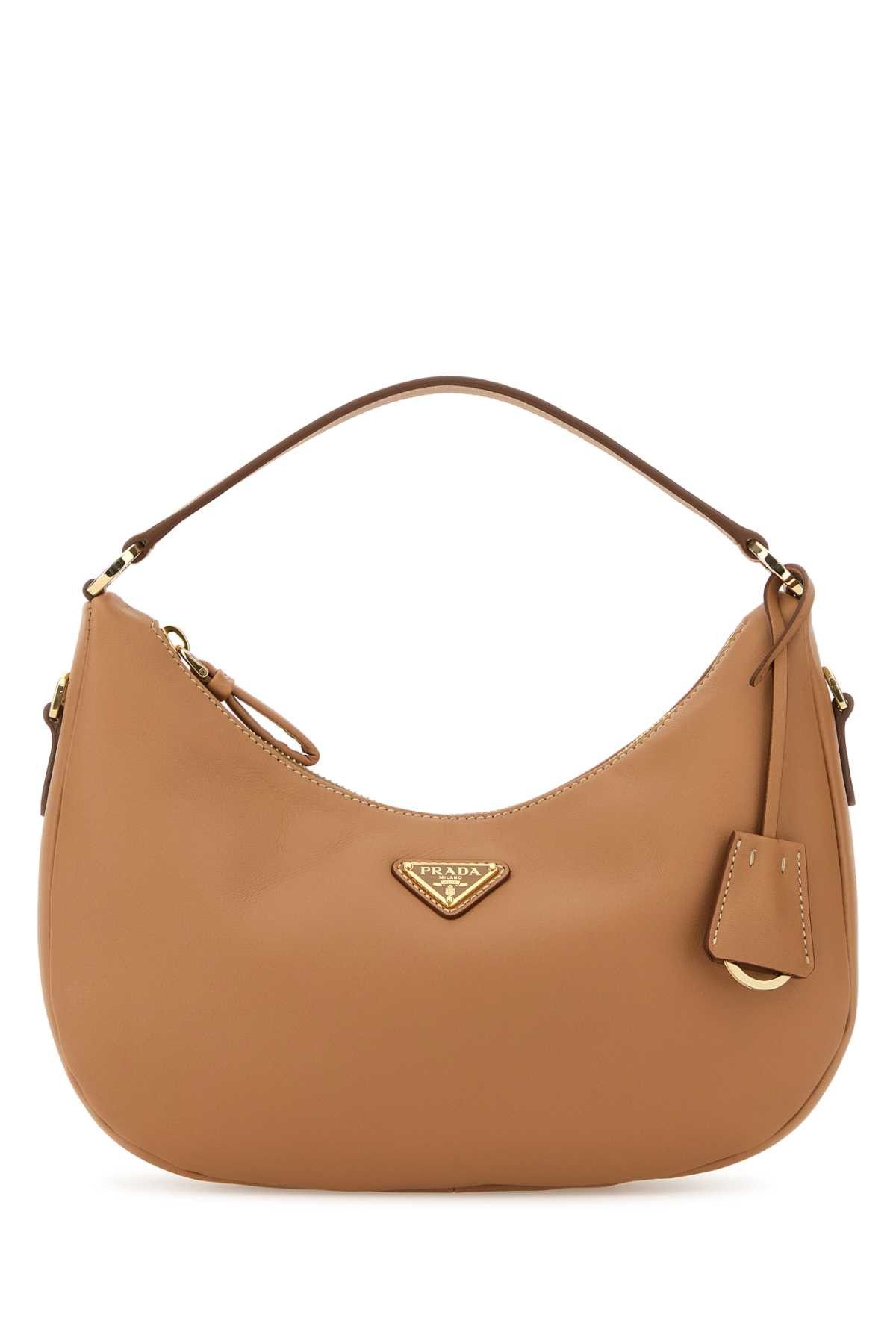 Prada Camel Leather Handbag Size ONE SIZE - 1 Thumbnail