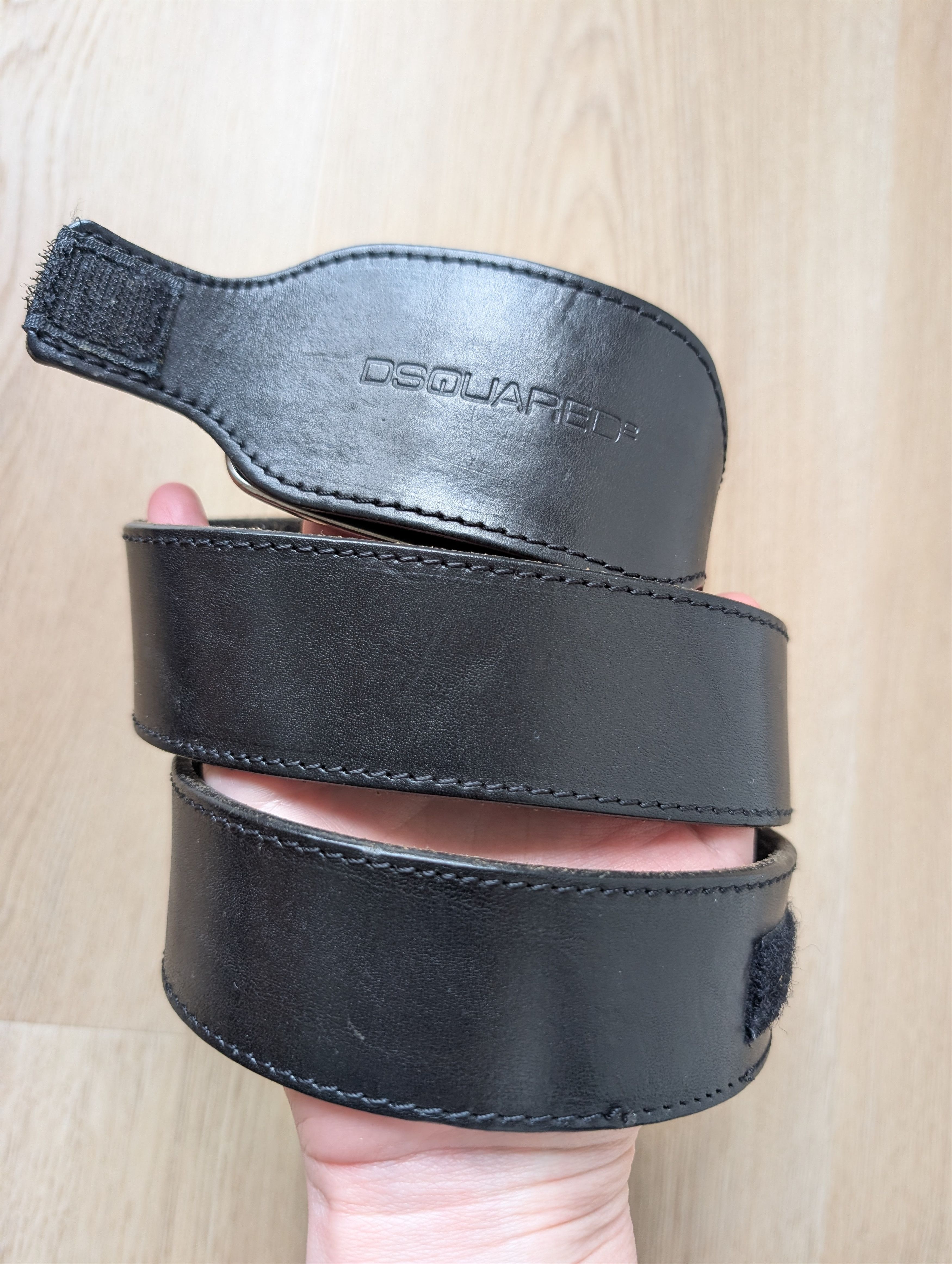 Dsquared2 Dsquared2 Vintage F$$K OFF Two Options Buckle Leather Belt Size ONE SIZE - 12 Thumbnail