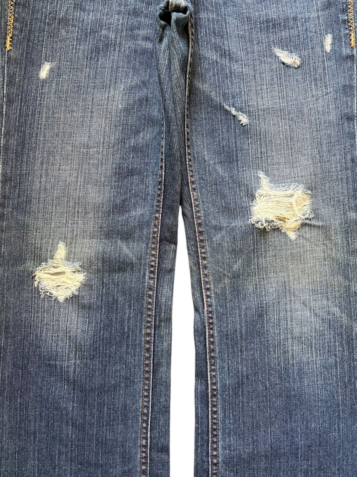 Ksubi Vintage Japanese Brand Buckle Back Distress Jeans Size 31" - 3 Thumbnail