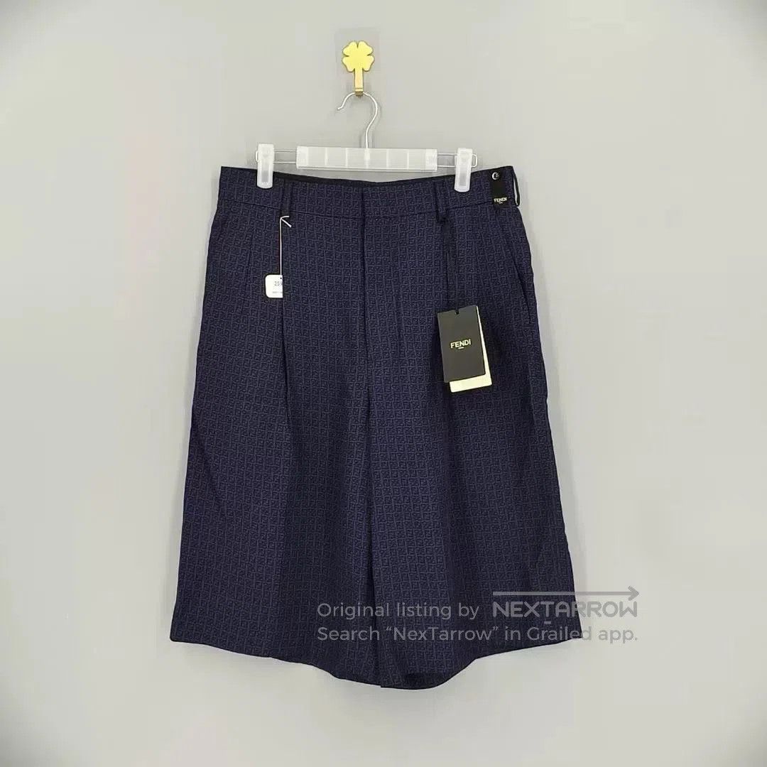 Fendi FENDI Solid Logo Print Casual Shorts. Size US 36 / EU 52 - 1 Thumbnail