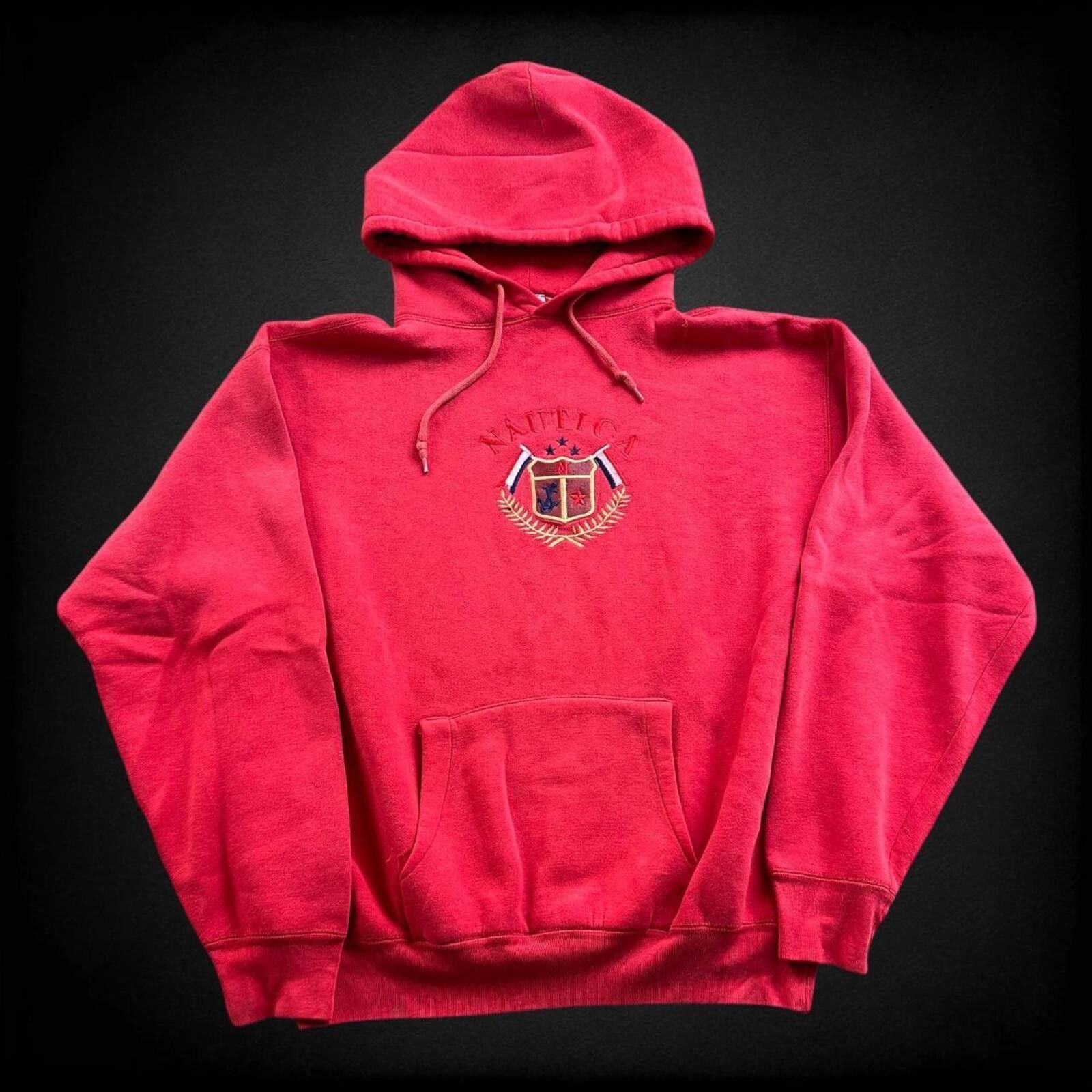 Nautica Vintage Nautica red hoodie with embroidered logo Size US XL / EU 56 / 4 - 1 Thumbnail