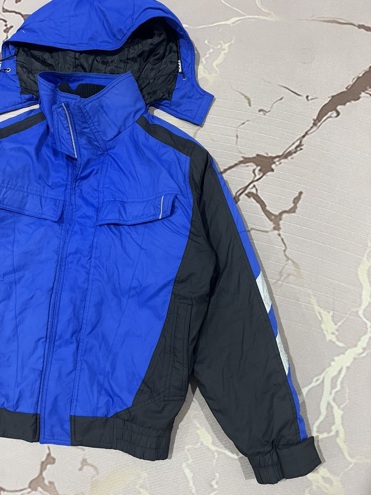 Japanese Brand Andare Schietti Tech Work Jacket Reflective Blue Size US M / EU 48-50 / 2 - 2 Thumbnail