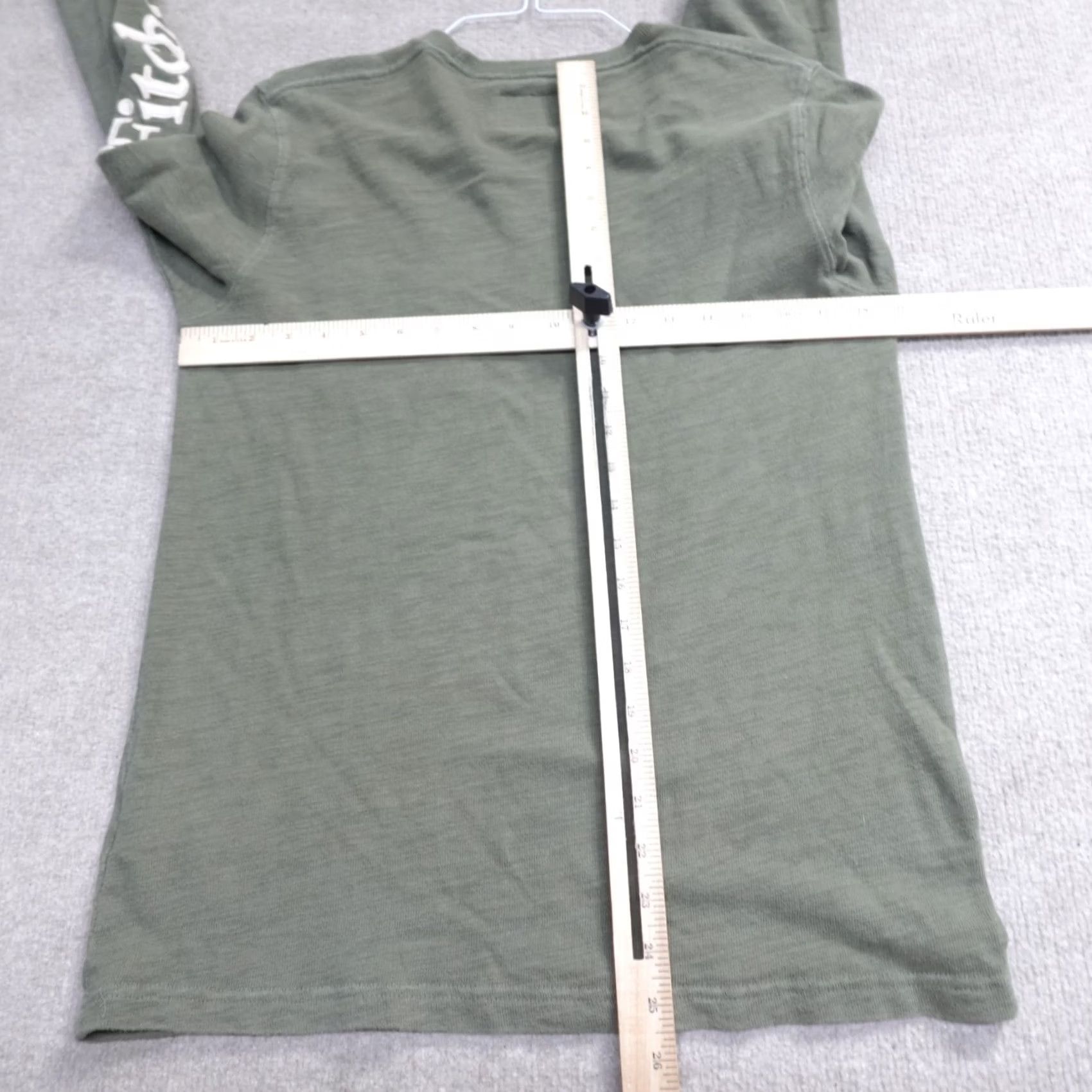 Abercrombie & Fitch Abercrombie & Fitch Shirt Small Green Long Sleeve Embroidered Pocket Crew Neck Men XS S? Size US S / EU 44-46 / 1 - 5 Thumbnail