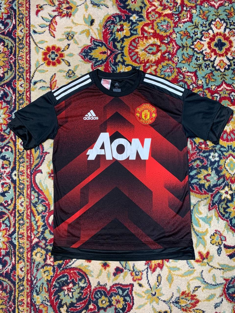 Adidas Adidas Manchester United 2017 2018 Pre-Match Jersey BS2594 Size US S / EU 44-46 / 1 - 1 Thumbnail