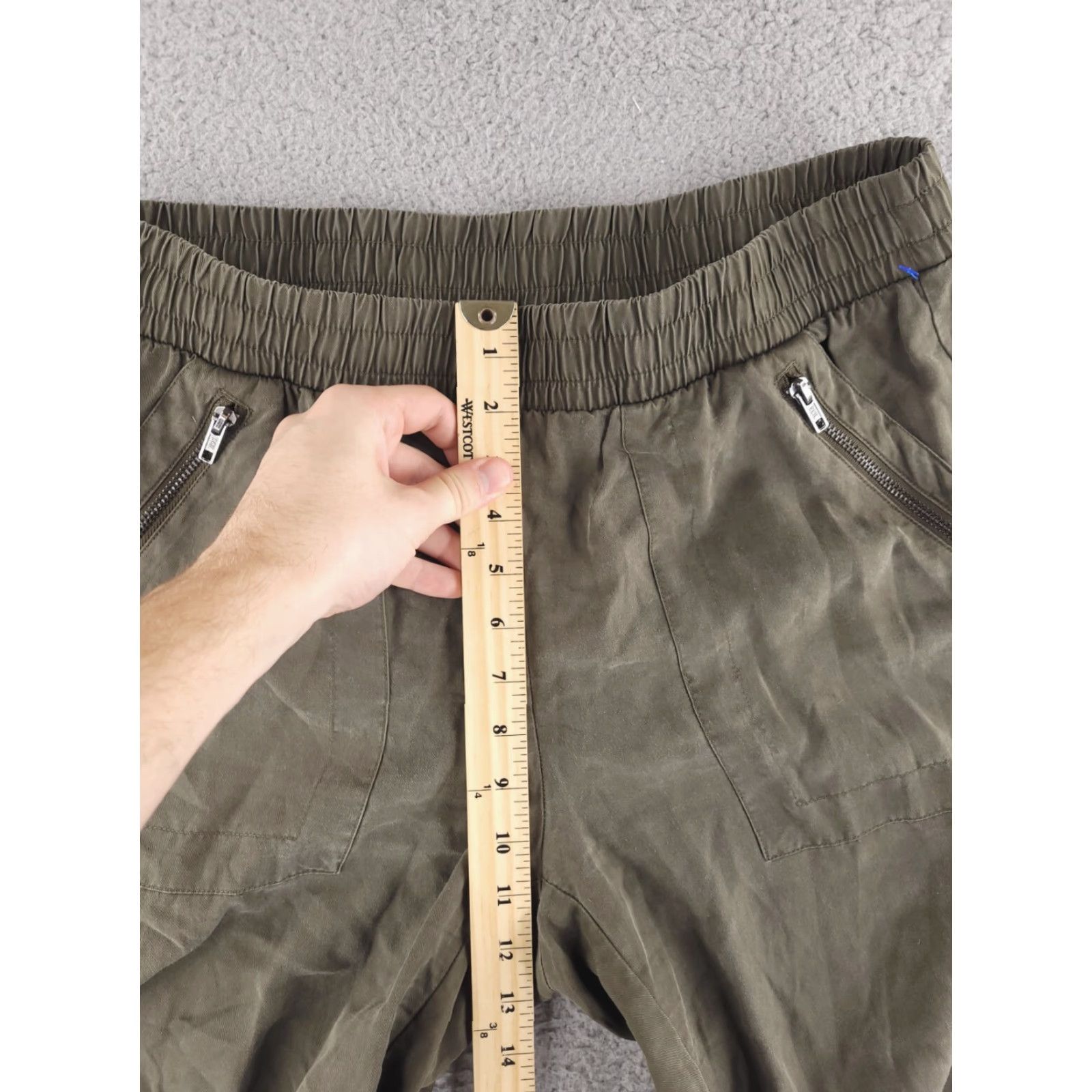 Juicy Couture Juicy Couture Pants Womens Large Green 100% Lyocell Olive Jogger Crop Size 36" / US 14 / IT 50 - 6 Thumbnail