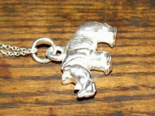Designer Sterling Silver Rhino Charm Necklace Alberto Juan Size ONE SIZE - 3 Thumbnail