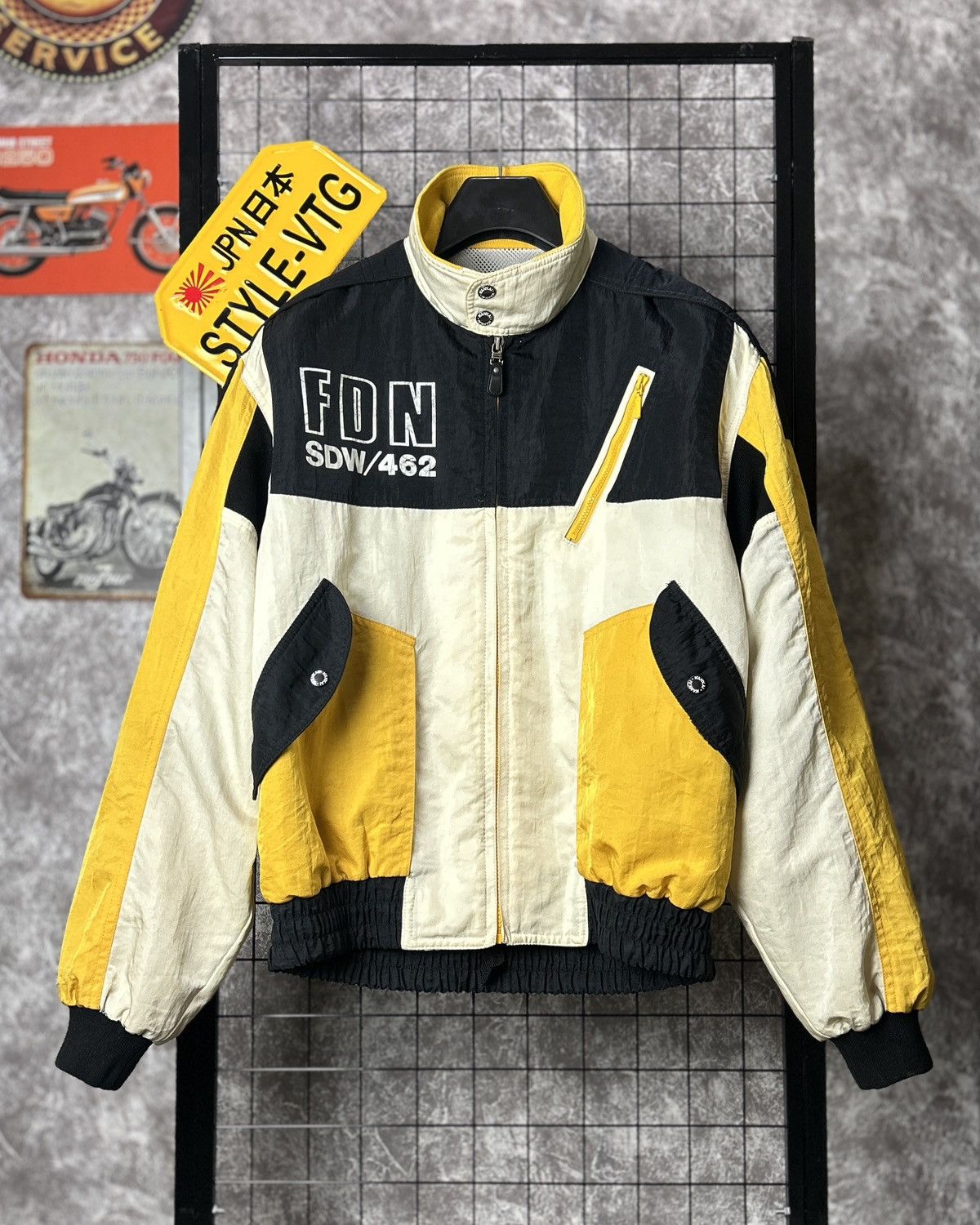 Japanese Brand × Vintage (RARE ✨) Nankai buhin Japan 90s Vintage Racing bomber Jacket Size US L / EU 52-54 / 3 - 3 Thumbnail