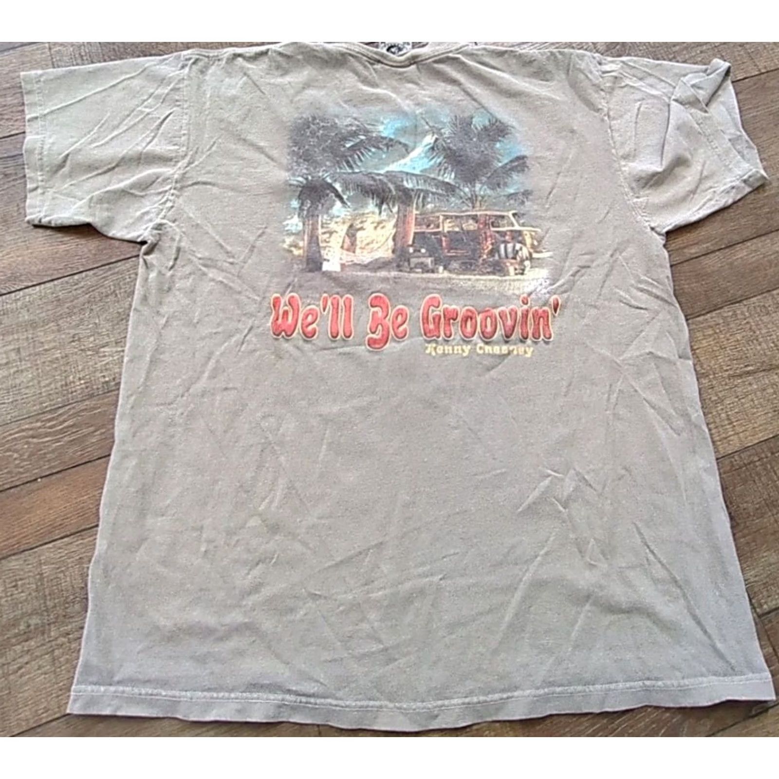 Anvil VINTAGE Anvil Shirt Kenny Chesney When The Sun Goes Down 2004 Print Tee Large Gray Cotton Short Sleeve Crew Neck Mens Shirt Size US M / EU 48-50 / 2 - 4 Thumbnail