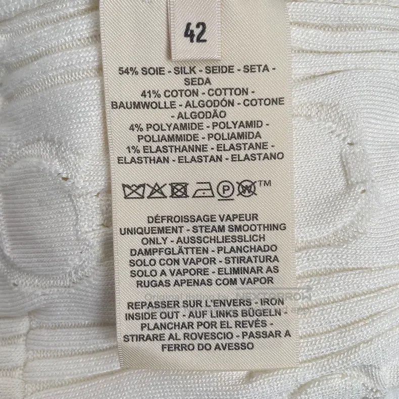 Hermes Hermes Pure White Silk Blend Open Cardigan, Fabric Contain Size M / US 6-8 / IT 42-44 - 6 Thumbnail