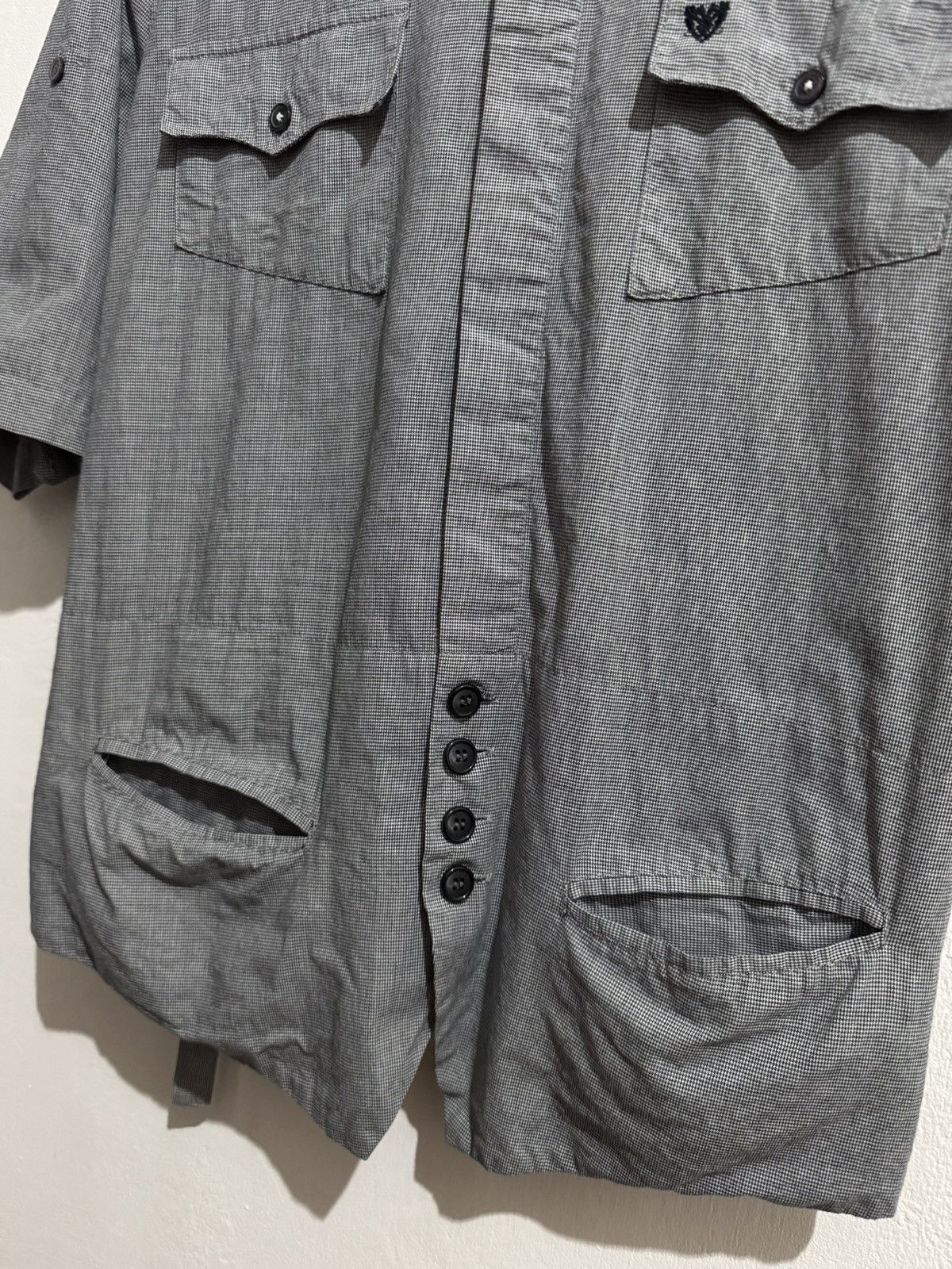 Maison MIHARA YASUHIRO MIHARAYASUHIRO BUCKLE BACK AVANT GARDE SHIRT Size L / US 10 / IT 46 - 7 Thumbnail