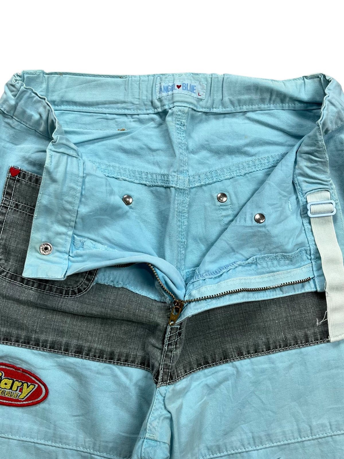 Angel Blue × Hysteric Glamour × Japanese Brand 2000s Angel Blue - Patchwork Hagi Pants Size US 29 - 9 Thumbnail