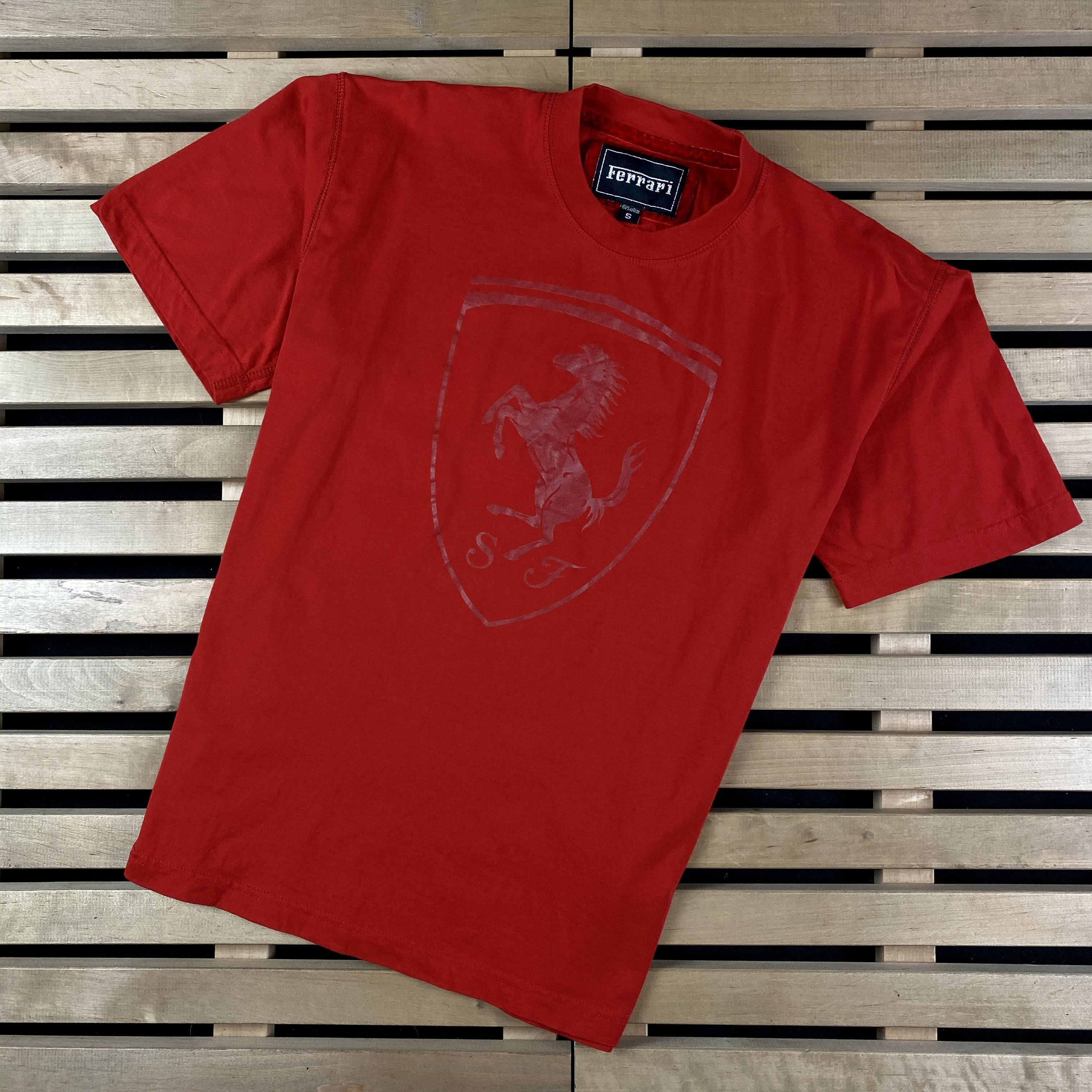 Ferrari × Vintage Men’s Racing T-Shirt Ferrari Vintage Big Logo Size S Size US S / EU 44-46 / 1 - 1 Thumbnail