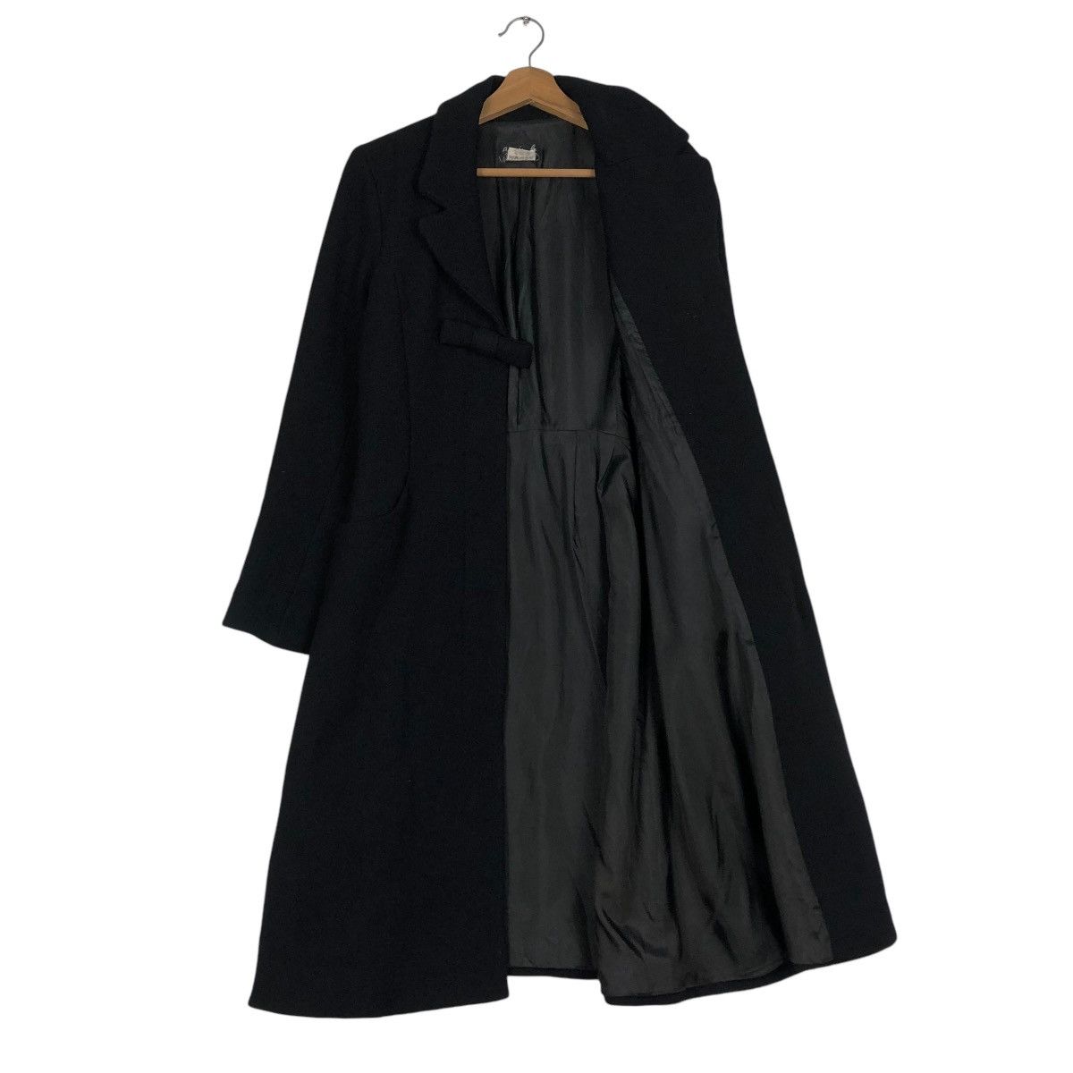 agnes b. 🔥RICH BLACK LONG JACKET AGNES B. MADE IN FRANCE Size XS / US 0-2 / IT 36-38 - 14 Thumbnail