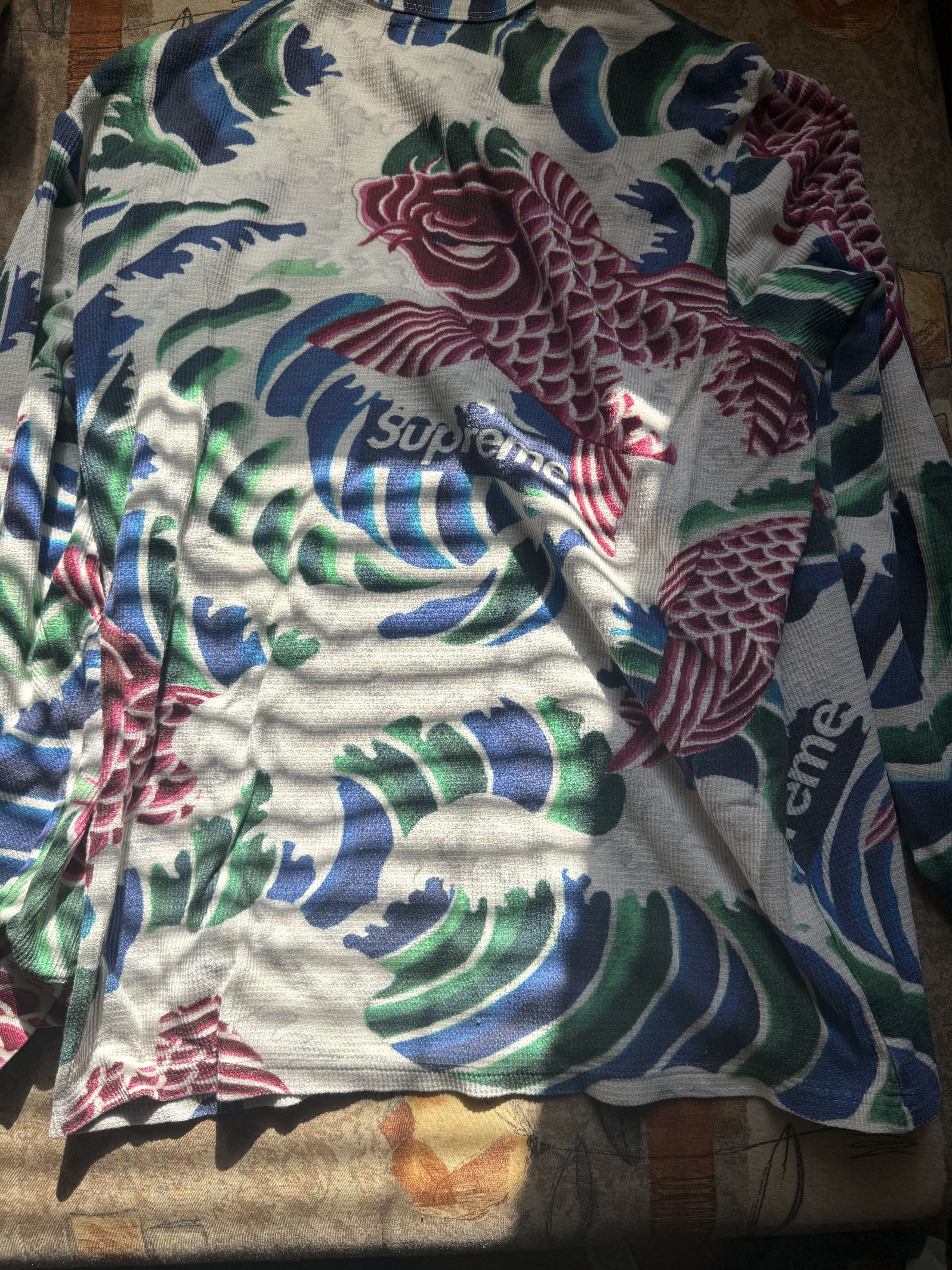 Supreme Supreme SS20 Waves L/S Long Sleeve Top Multicolor Medium Size US L / EU 52-54 / 3 - 3 Thumbnail