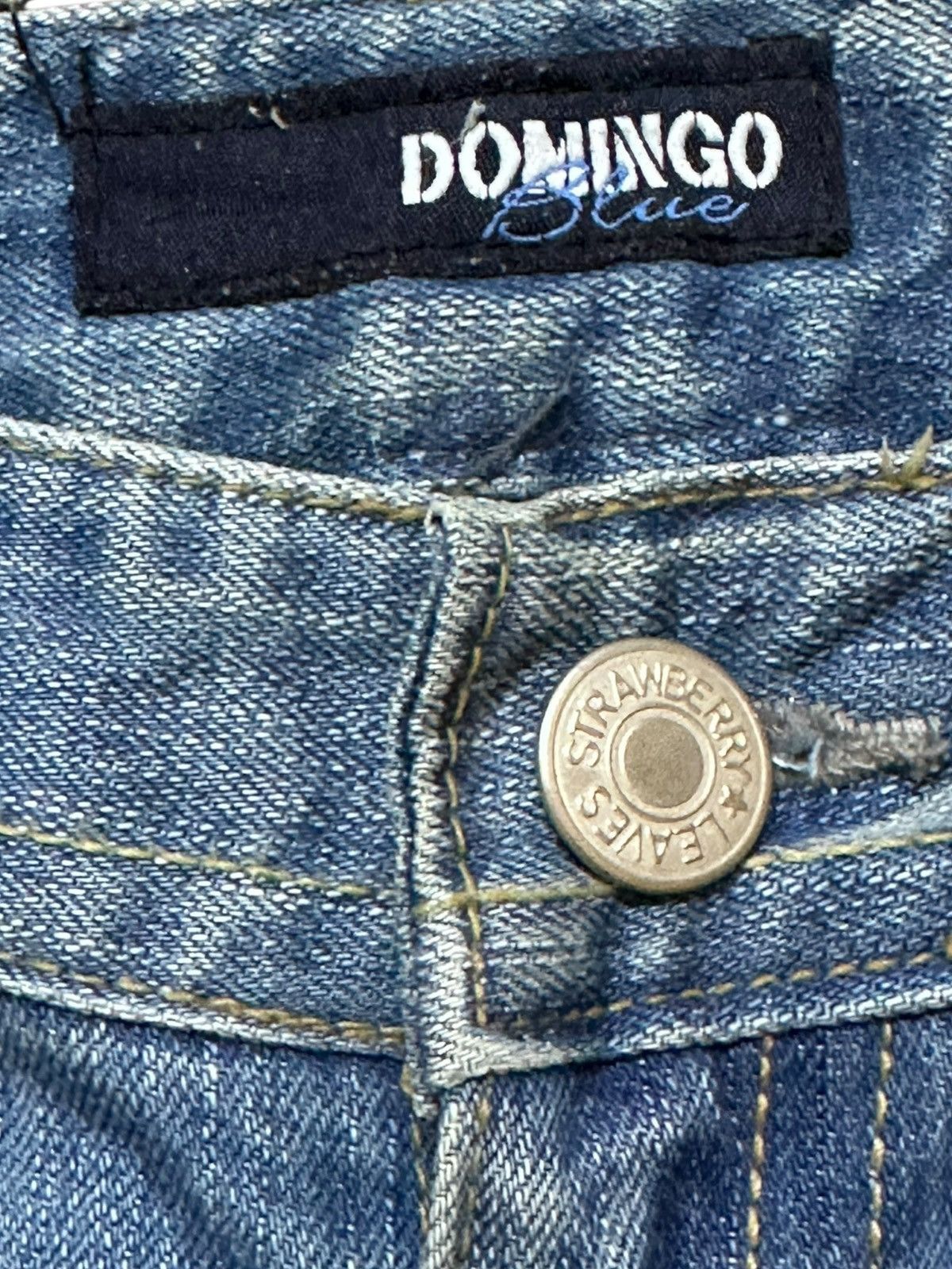 Adolfo Dominguez Vintage Domingo Blue Low Rise Flare Whiskers Denim Size US 30 / EU 46 - 4 Thumbnail