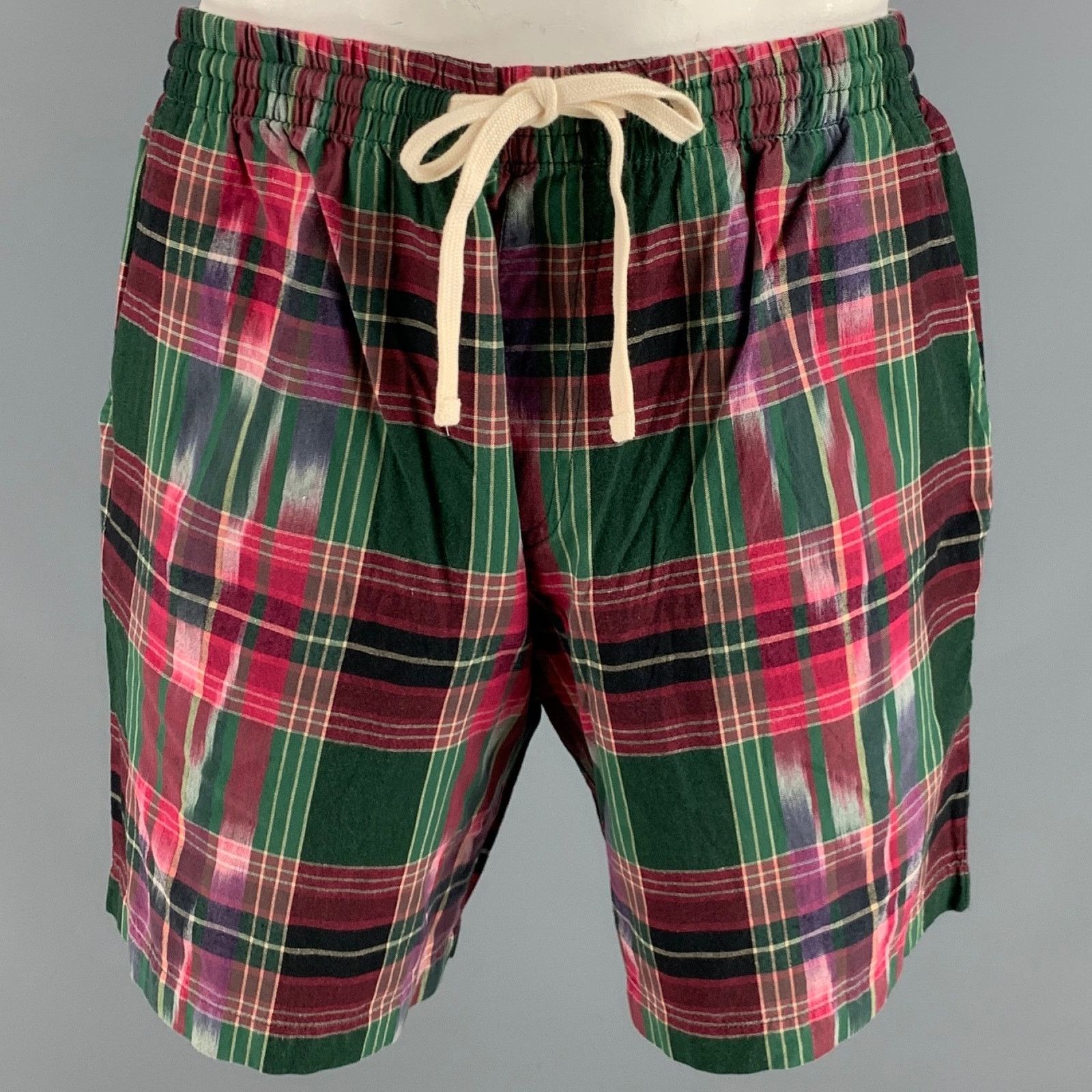 Todd Snyder TODD SNYDER Size XL Green Red Plaid Cotton Set Size US XL / EU 56 / 4 - 3 Thumbnail