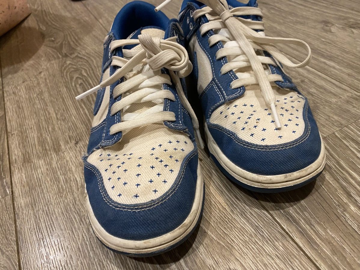 Nike Blue denim lows Size US 9.5 / IT 39.5 - 4 Thumbnail