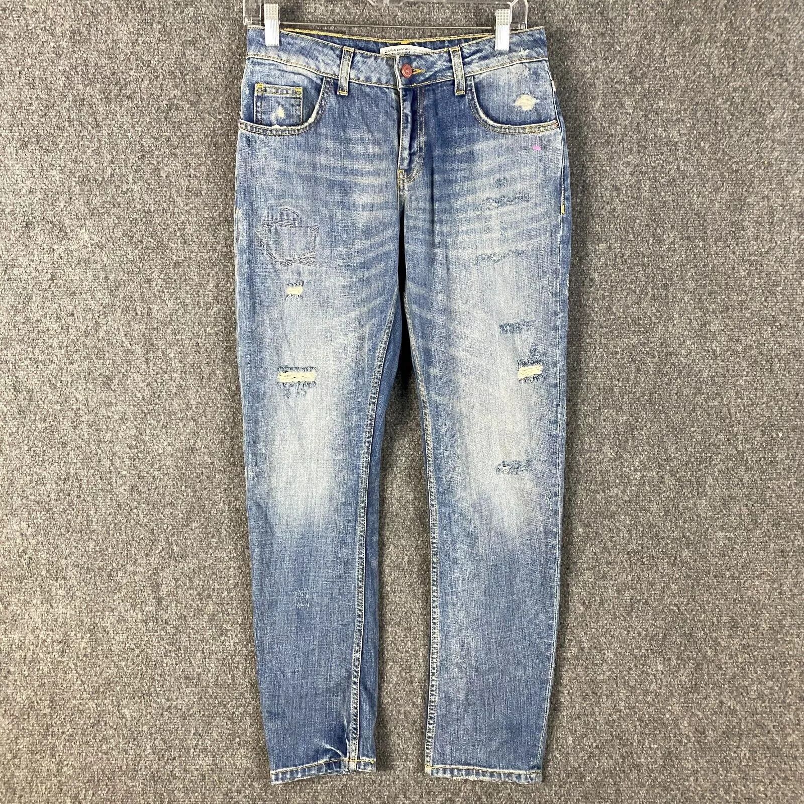 Vintage × Zara Zara Vintage Denim Jeans Women's Size 2 Ripped (28x29) Size 26" / US 2 / IT 38 - 1 Thumbnail