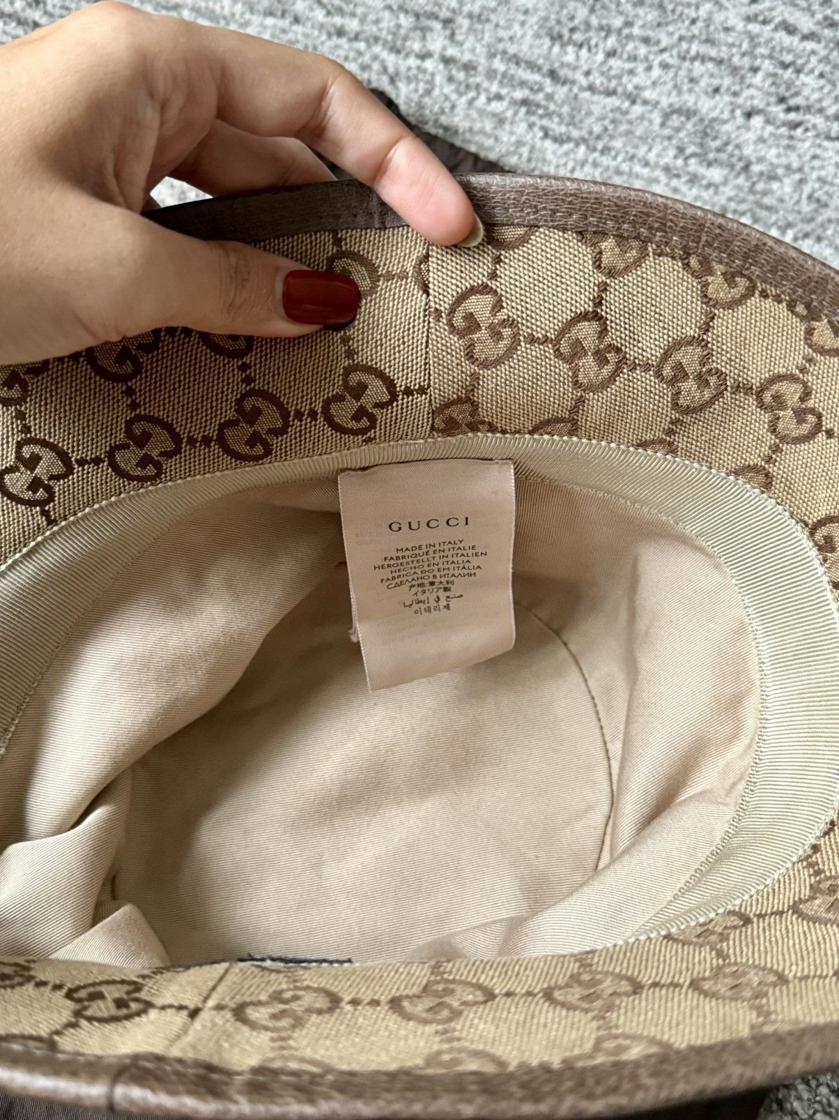Gucci Auth Gucci GG cotton blend canvas bucket hat | Grailed