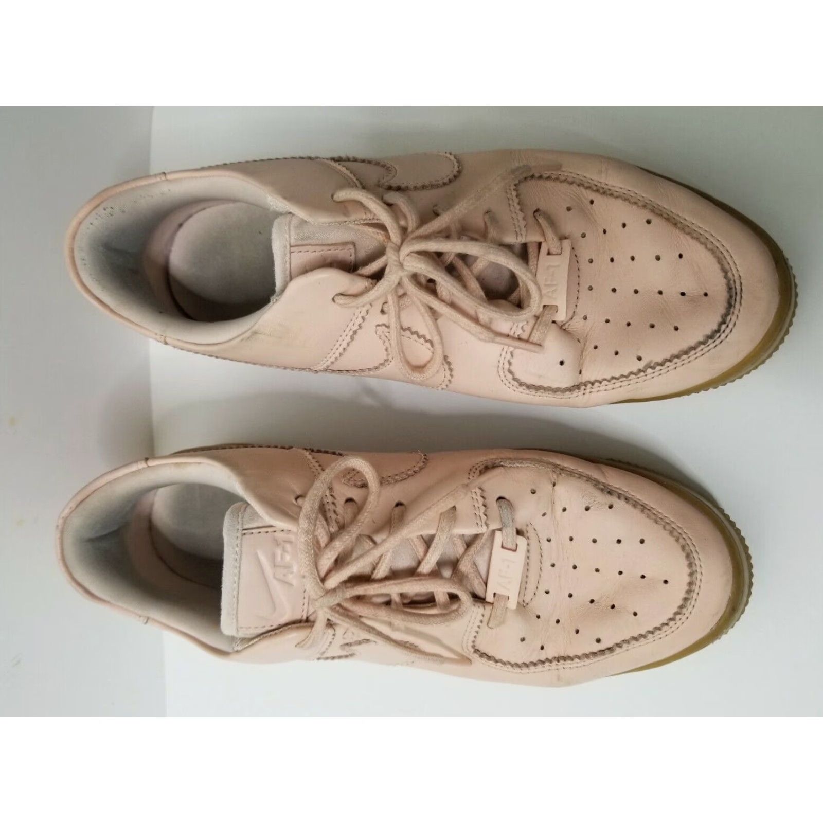 Nike Nike Air Force 1 Sage Low Sneakers - Women, Size 10, Pink Coral Gum, Leather, Athletic Shoe Size US 10 / IT 40 - 4 Thumbnail