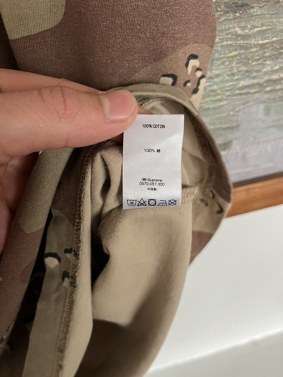 Japanese Brand × Supreme Supreme desert camo heavy cotton t-shirt Size US L / EU 52-54 / 3 - 9 Thumbnail