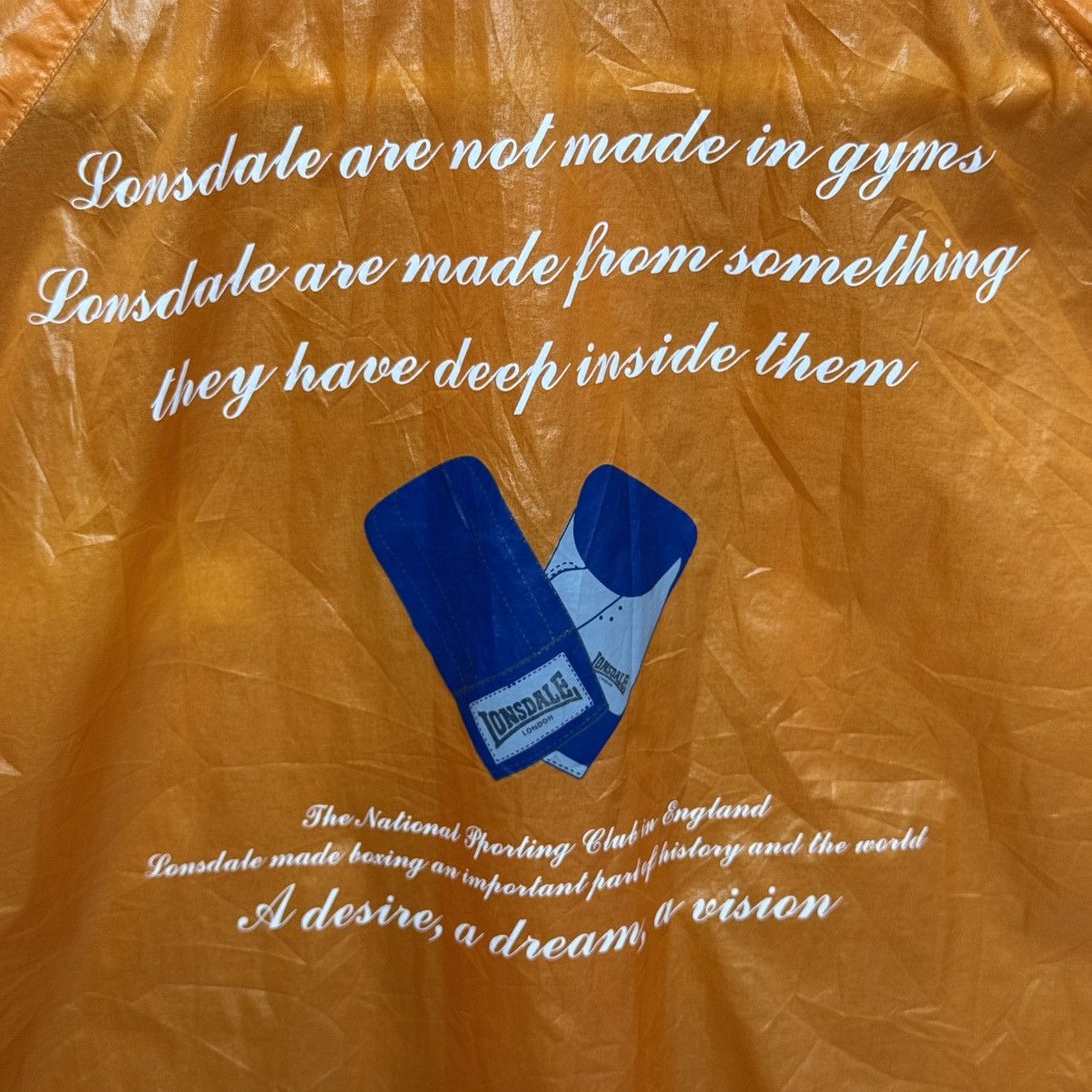 Lonsdale × Vintage Lonsdale Semi Transparent Sheer Windbreaker Hooded Jacket Size US M / EU 48-50 / 2 - 8 Thumbnail