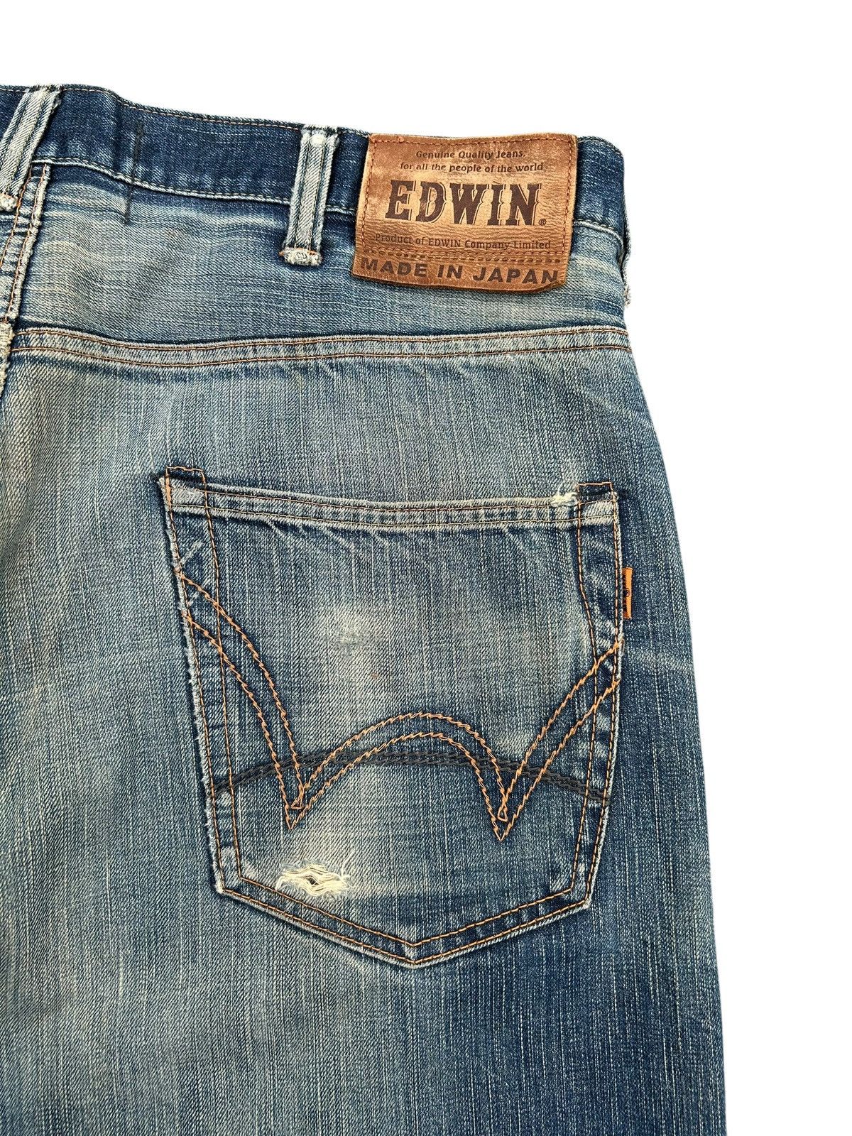 Kapital Vintage Edwin 505V Selvedge Thrashed Denim Jeans Size US 40 / EU 56 - 13 Thumbnail