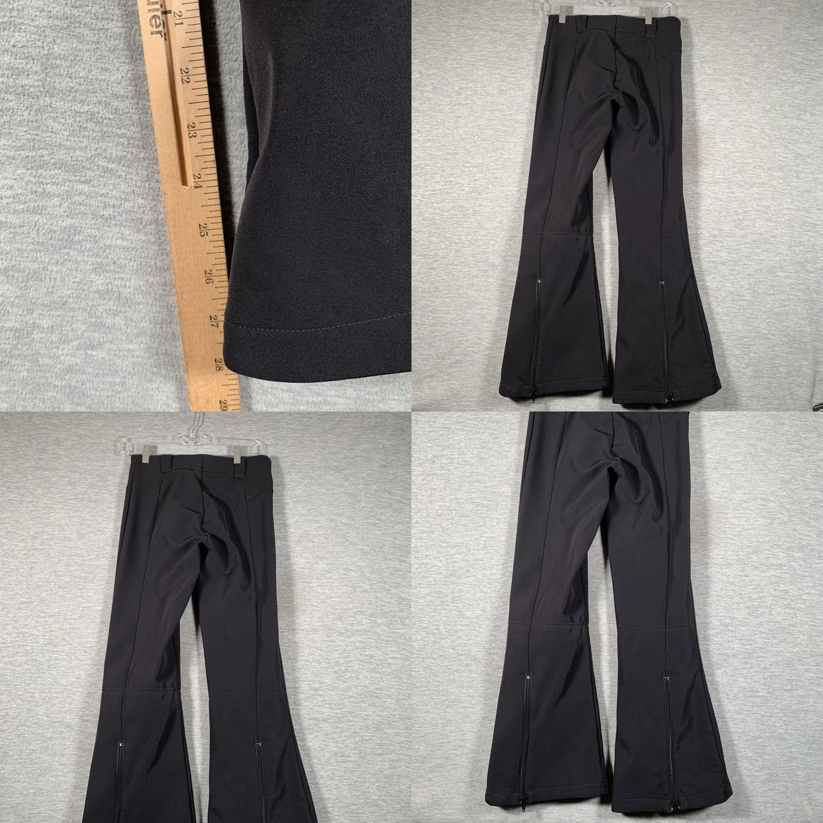 Vintage Nils Pants Womens 2 Black Softshell Snow Ski Waterproof Fleece Lined Bootcut Size 26" / US 2 / IT 38 - 8 Thumbnail