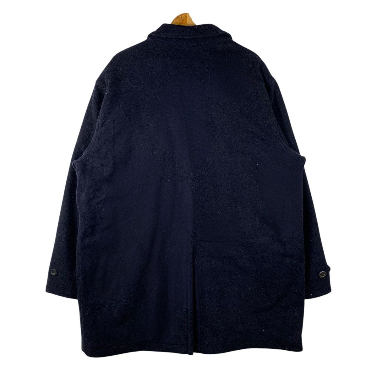 Ermenegildo Zegna ERMENEGILDO ZEGNA Italian Designer Wool Long Coat Jacket Size US XL / EU 56 / 4 - 2 Thumbnail