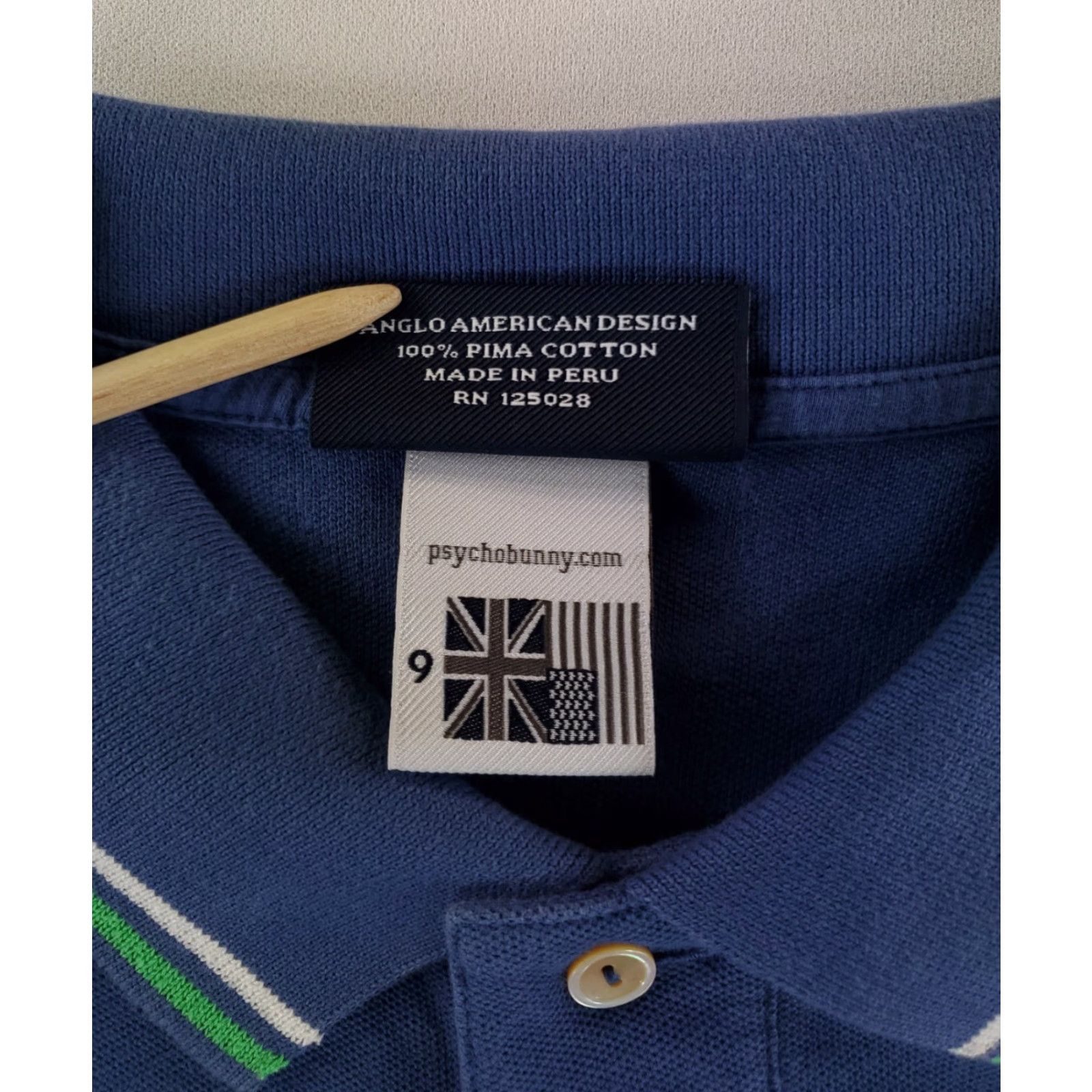 Psycho Bunny Psycho Bunny Polo Shirt Short Sleeve Blue Cotton Mens 2XL XXL Pri me? Size US XXL / EU 58 / 5 - 4 Thumbnail