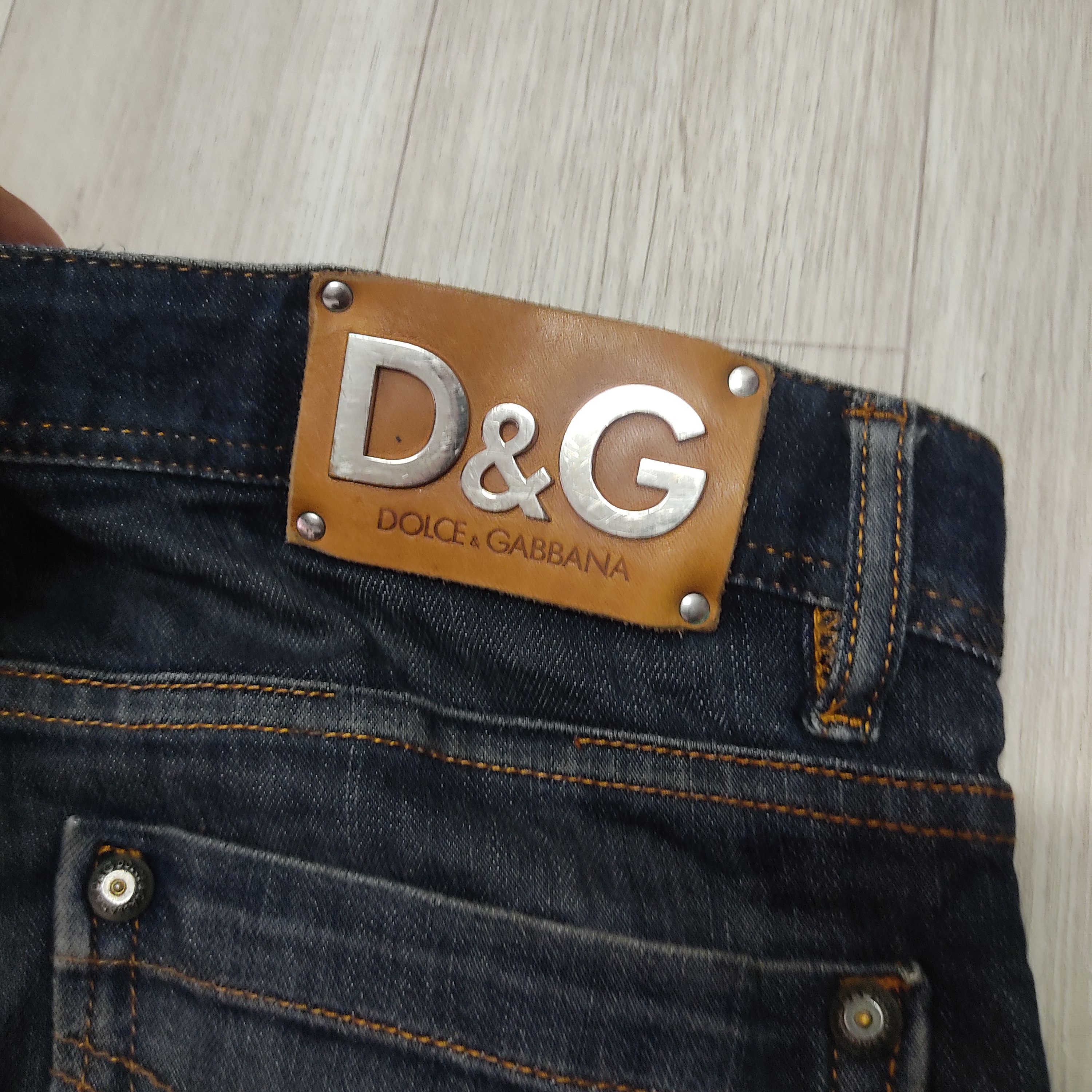 Dolce & Gabbana DOLCE & GABBANA Low Rise Straight Cut Slim Fit Denim Pants Size US 33 - 17 Thumbnail