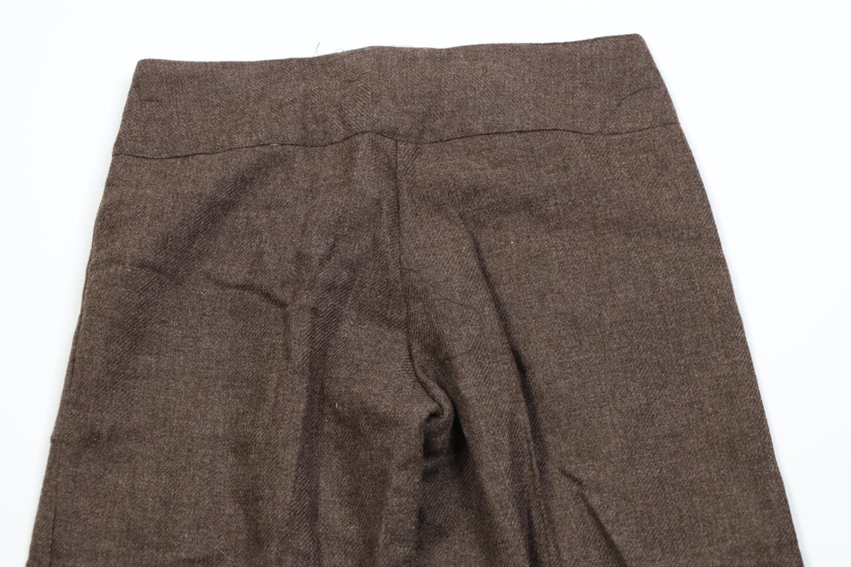 Vintage Deadstock Vintage 60s Wool Tweed Wide Leg Bell Bottoms Pants Size 29" - 8 Thumbnail