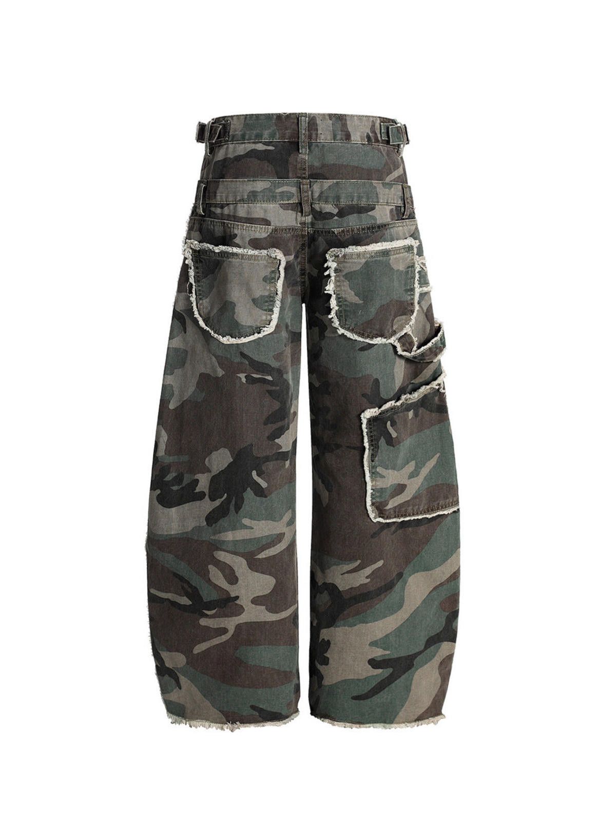 Other Camouflage Wide Leg Cargo Pants, Loose Fit Utility Pants Size US 30 / EU 46 - 9 Thumbnail