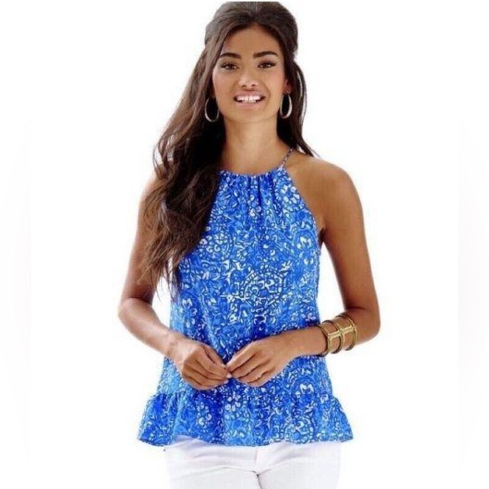 Lilly Pulitzer Lilly Pulitzer Millie Sleeveless Blouse Size XS / US 0-2 / IT 36-38 - 1 Thumbnail