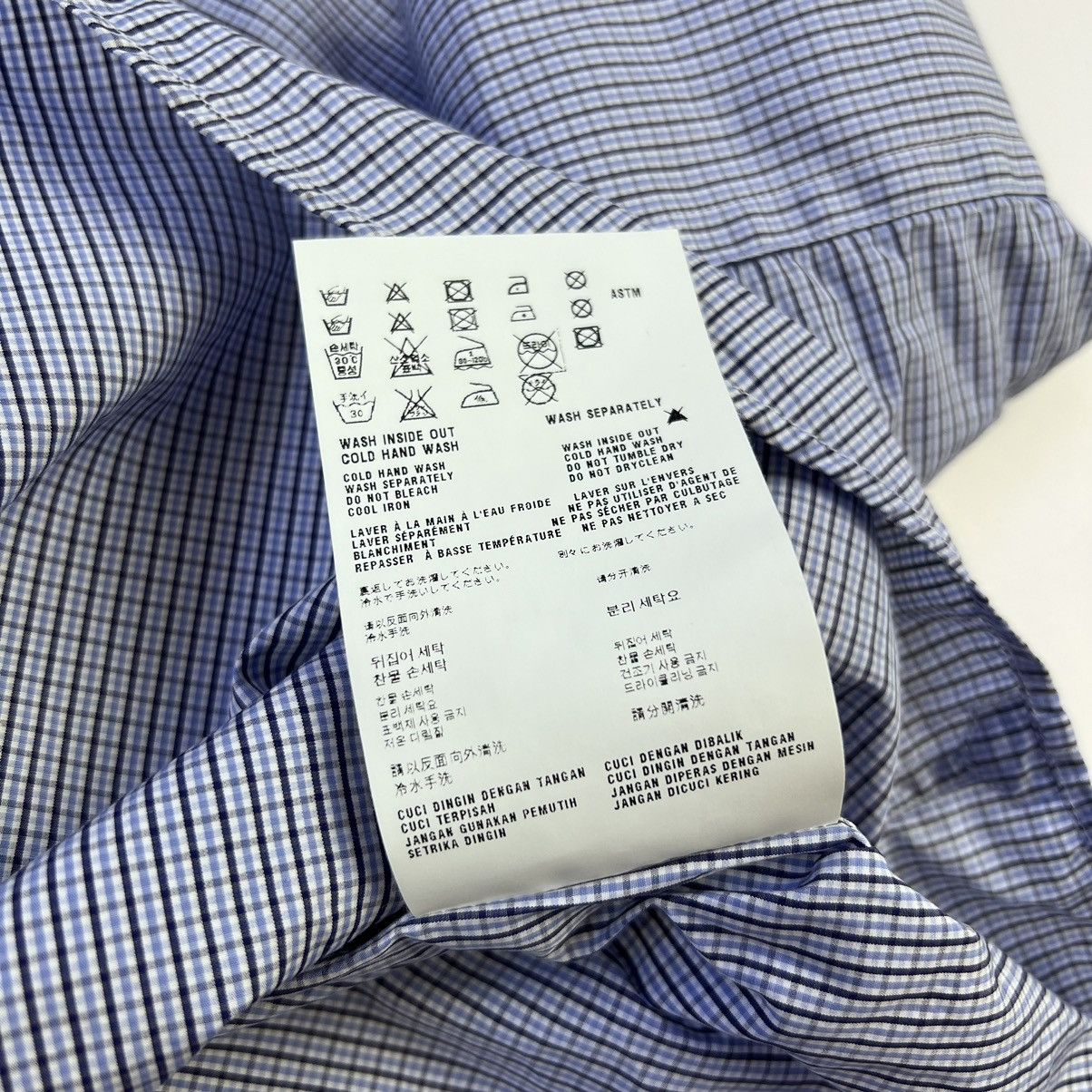 Prada Prada blue/white small check classic shirt Size US L / EU 52-54 / 3 - 6 Thumbnail
