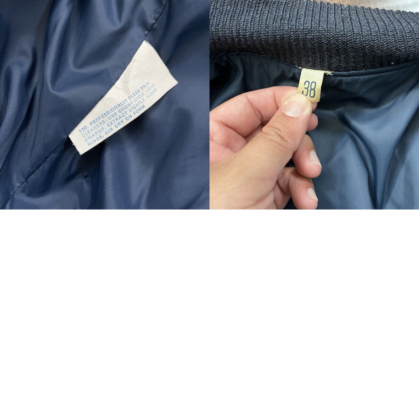 VINTAGE Married With Children Al Bundy Polk High Wool Leather Varsity Promo Jacket Vtg Blue S 80s Mens