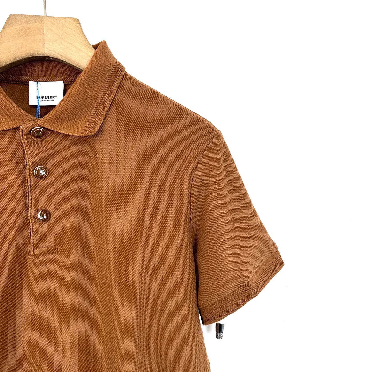 Burberry Burberry Khaki Short Sleeve Polo Shirt K12 Size US M / EU 48-50 / 2 - 5 Thumbnail