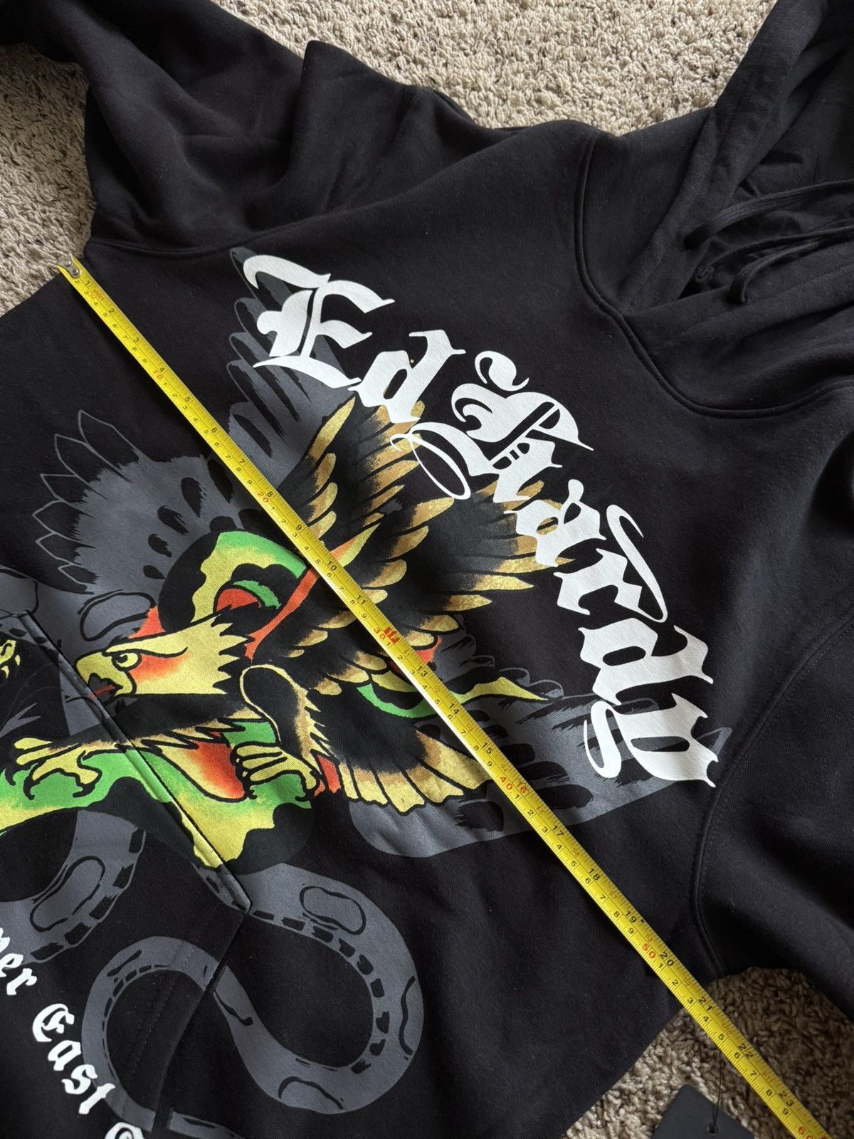 Ed Hardy Ed Hardy big 3D print tatto Hoodie M size Size US M / EU 48-50 / 2 - 7 Thumbnail