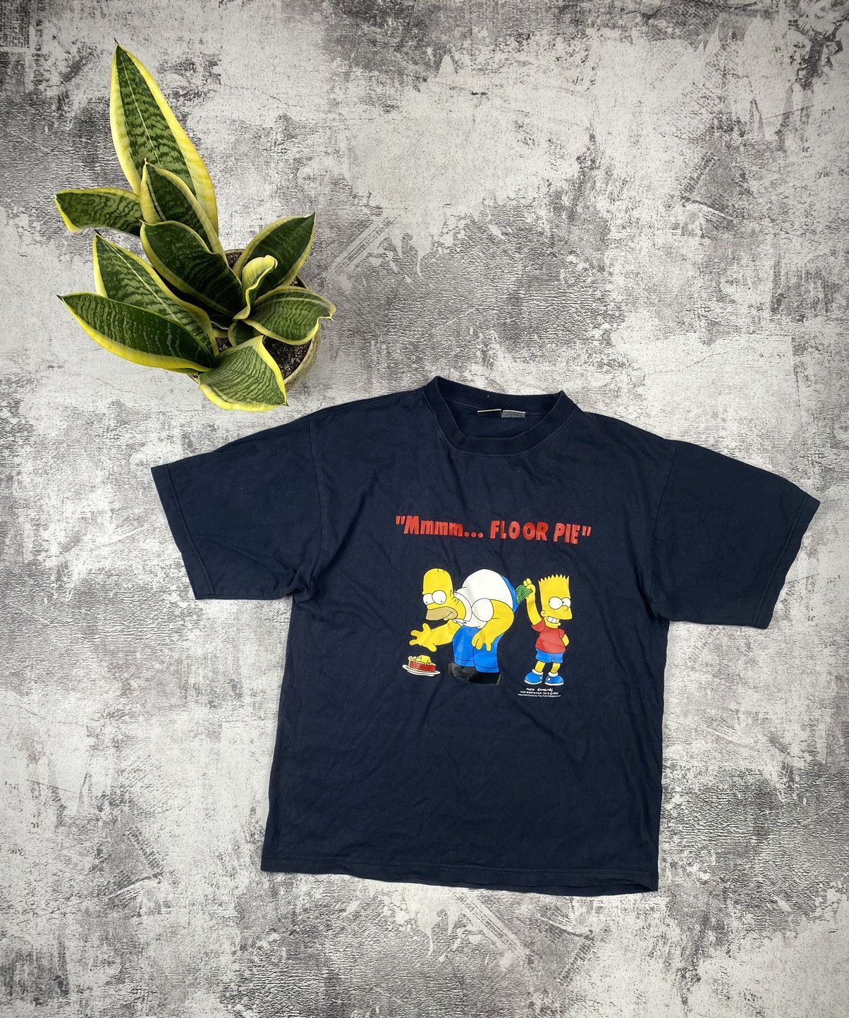 The Simpsons Vintage The Simpson Homer Mmm Floor Pie Rare Merch T Shirt Size US M / EU 48-50 / 2 - 1 Thumbnail