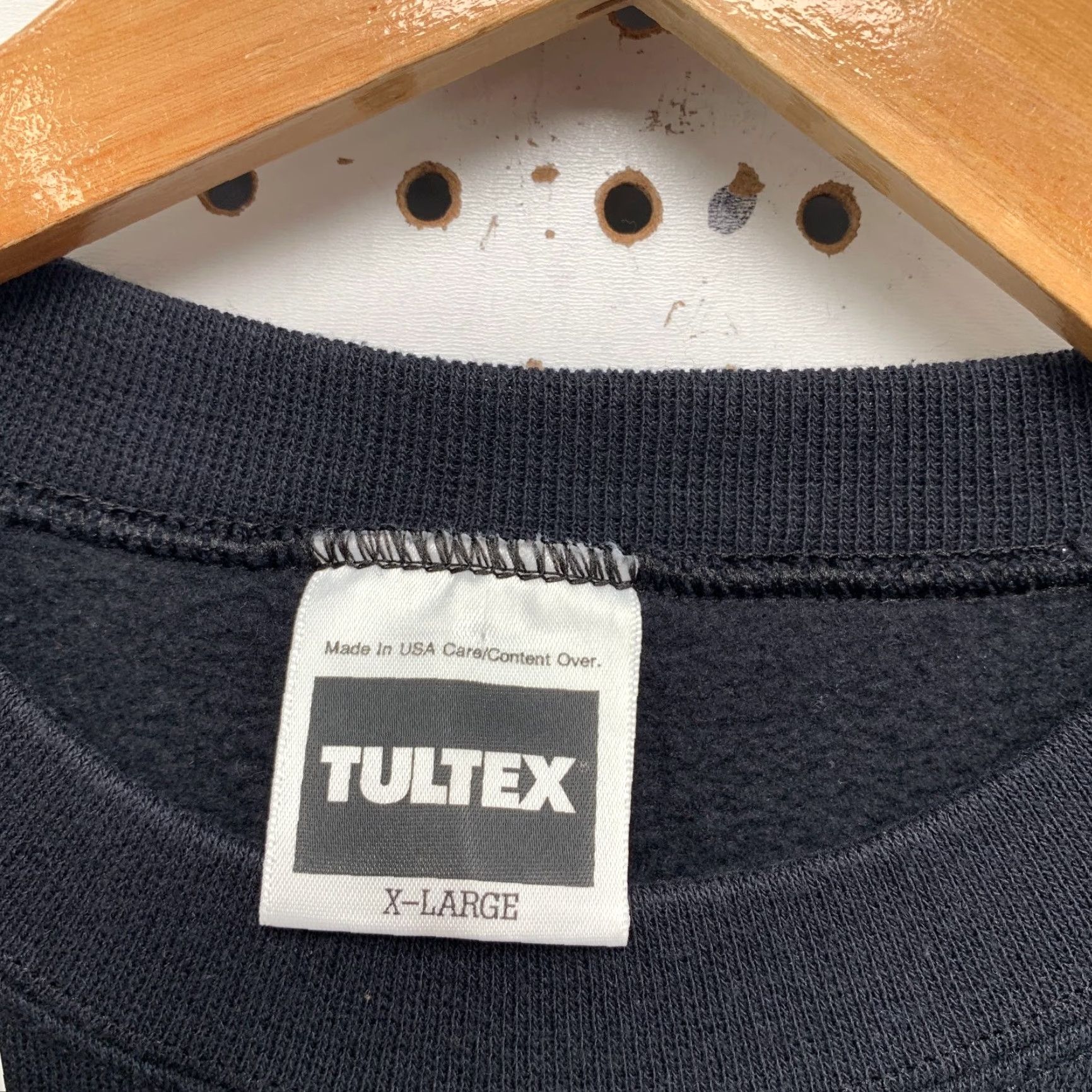 Tultex VINTAGE Wolf Nature Sweatshirt Mens XL Black Outdoor Graphic Tultex Made USA Size US XL / EU 56 / 4 - 3 Thumbnail