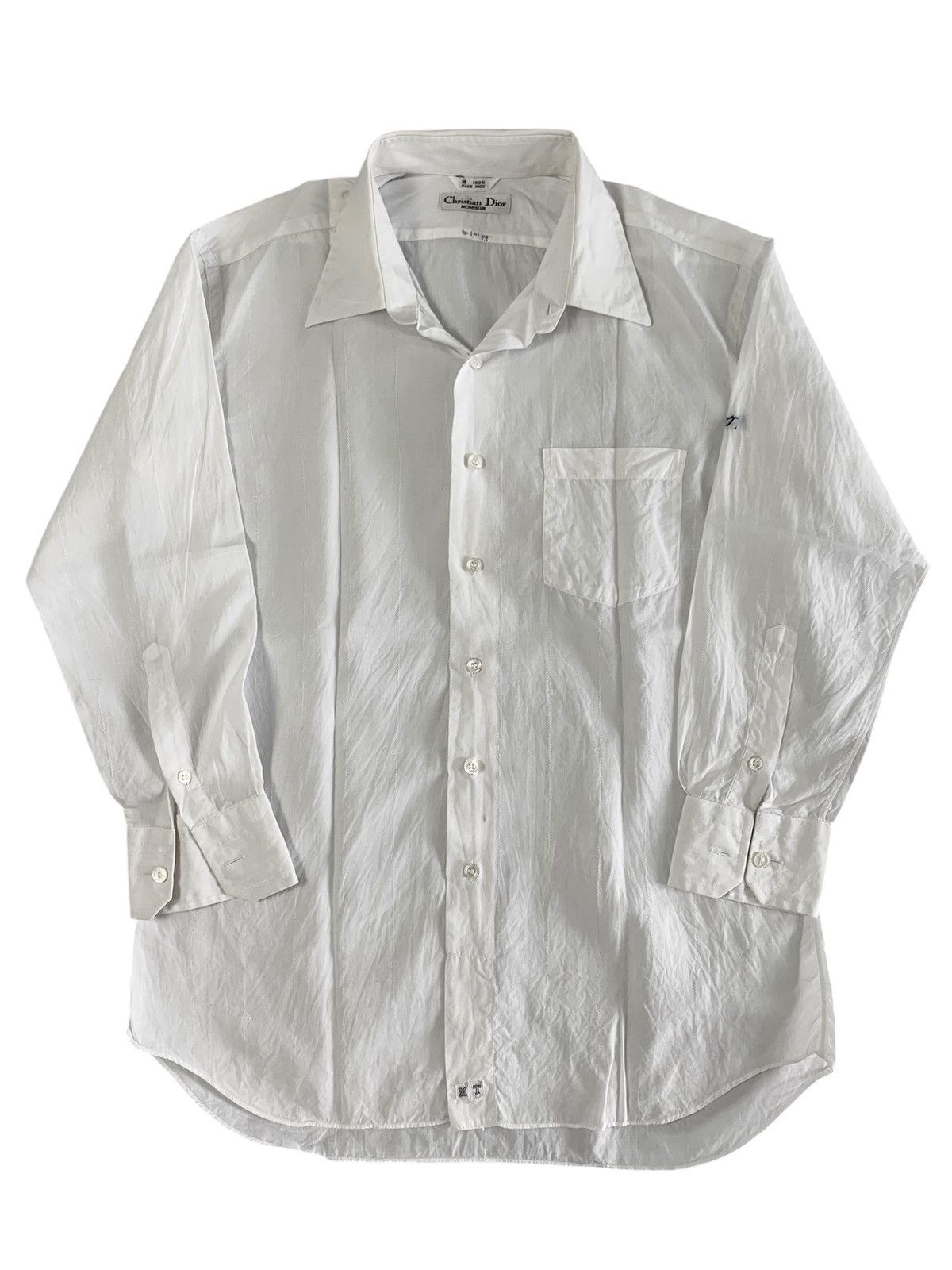 christian dior monsieur dress shirt Chez Moi Mens Dior Button Up VTG Christian Dior Monsieur Dress Shirt Mens  17 32/33