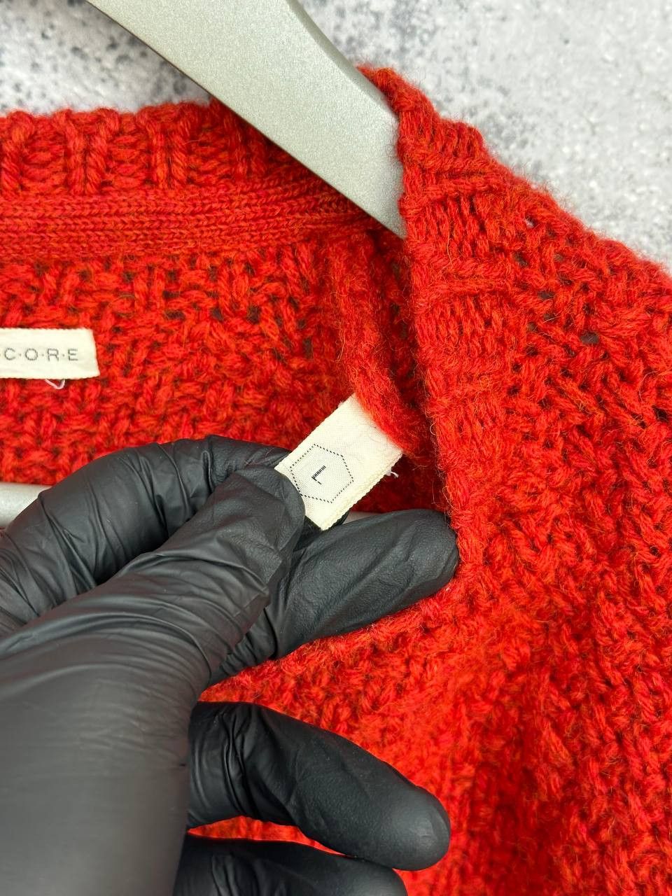 Homecore Homecore 100% Wool Chunky Knit Sweater Red Made in Portugal Size L / US 10 / IT 46 - 10 Thumbnail