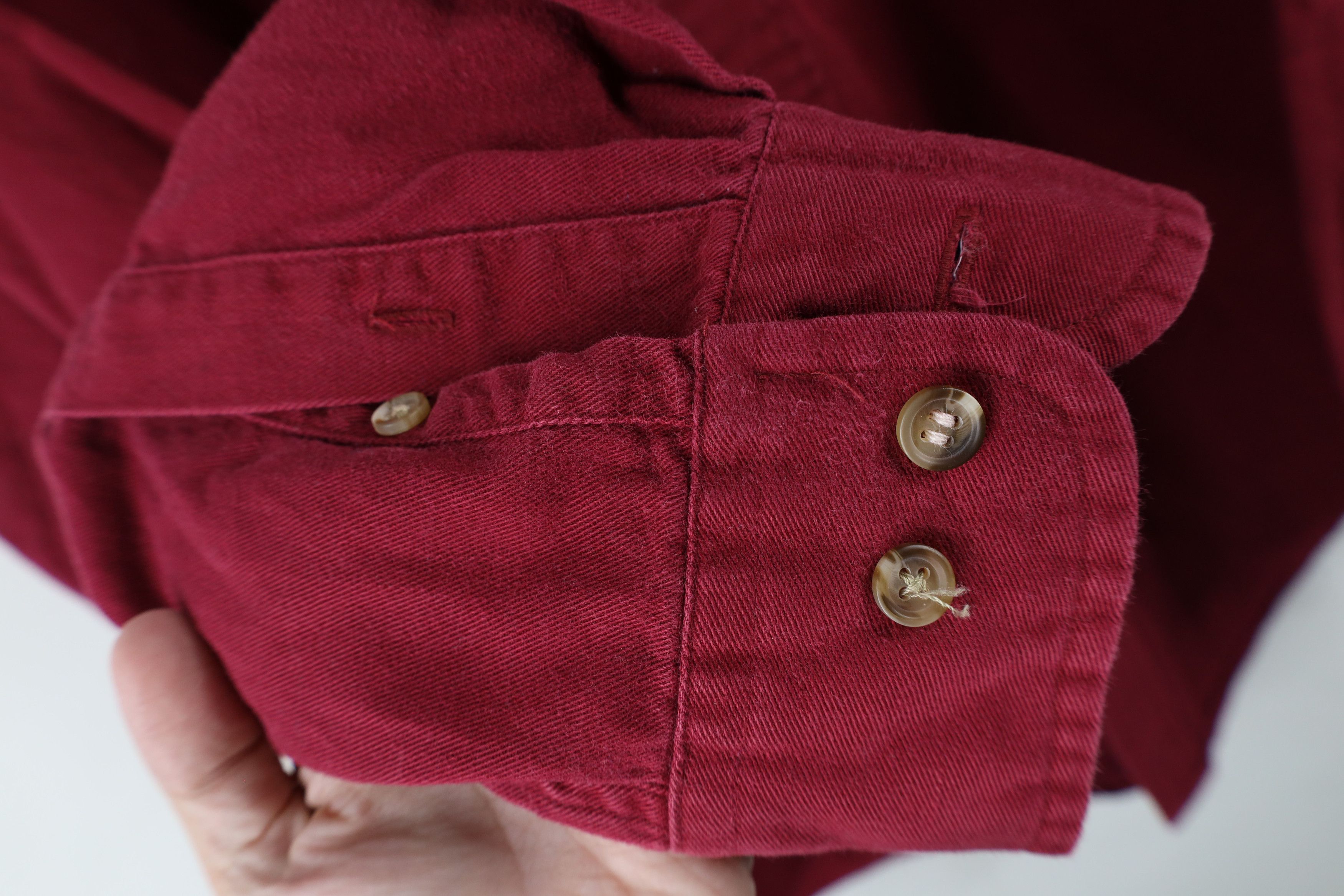 Vintage Vintage 90s Streetwear Cotton Twill Band Collar Button Shirt Size US M / EU 48-50 / 2 - 4 Thumbnail