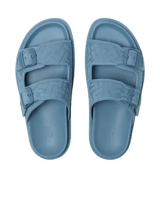 Fendi o1s1wg110226 Fendi Feel Sandals in Light Blue Size US 10 / EU 43 - 3 Thumbnail