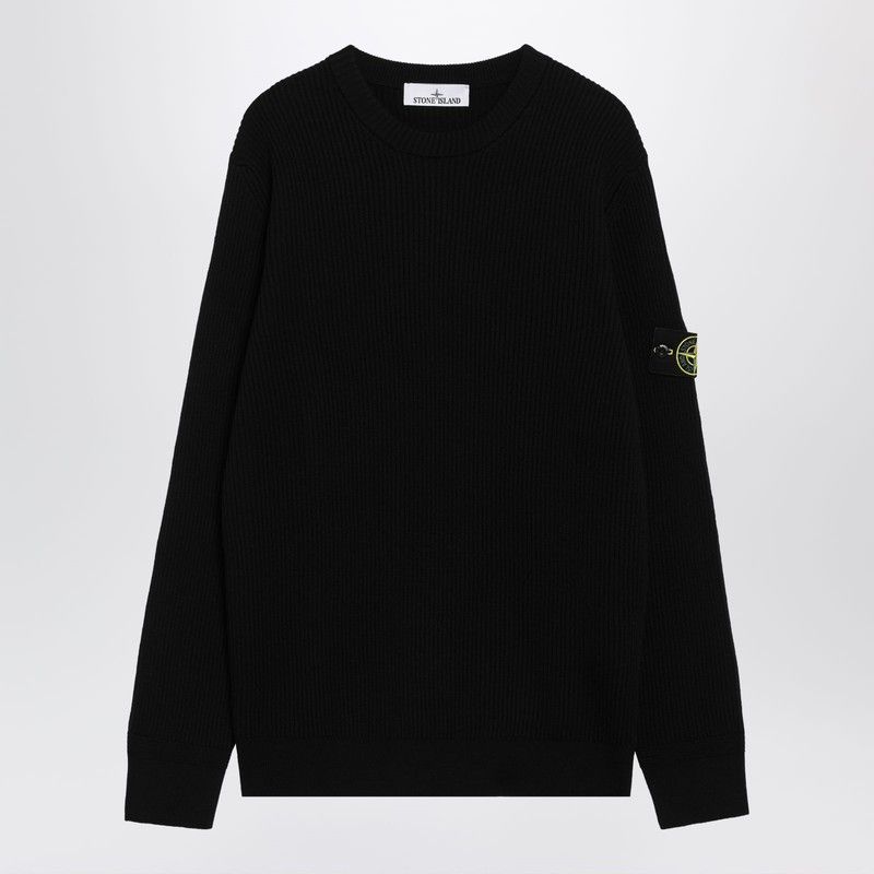 Stone Island Stone Island Black Wool Sweater Size US XXL / EU 58 / 5 - 1 Thumbnail