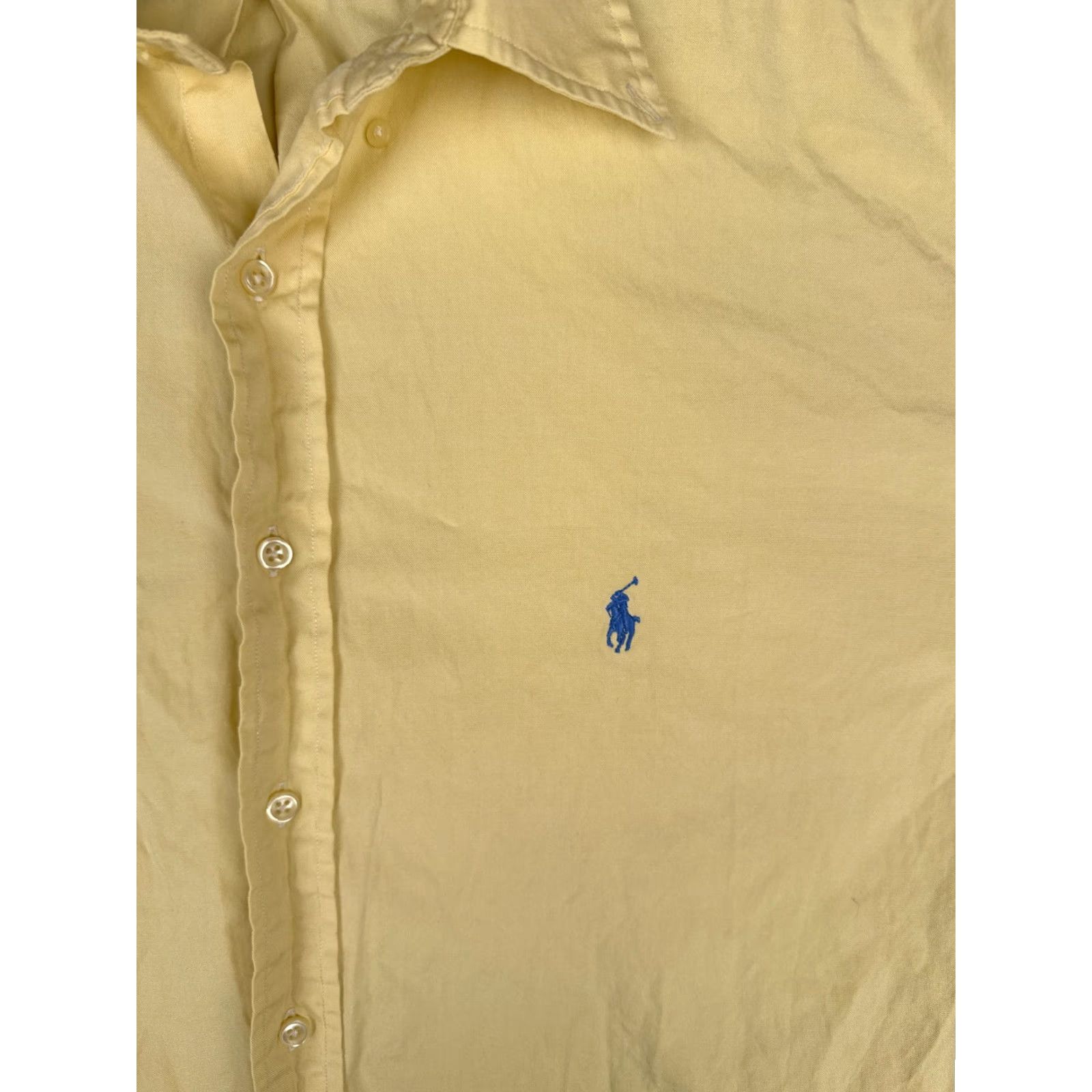 Polo Ralph Lauren Ralph Lauren Shirt Men 18 Yellow Button Up 100% Cotton Long Sleeve Pony (Regular) Vintage? No Size US XXL / EU 58 / 5 - 6 Thumbnail